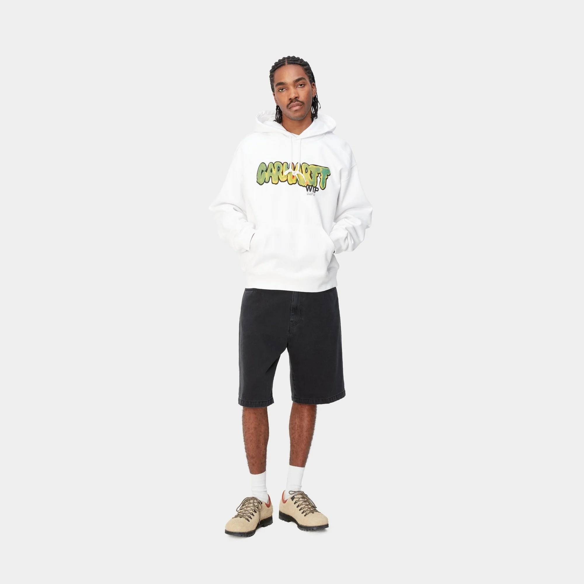 NMHooded Drip Sweatshirt | White