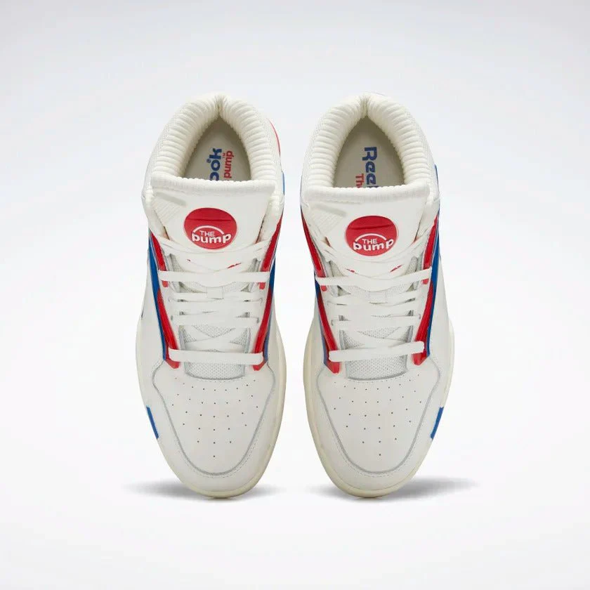 NMReebok Men's Pump Omni Zone II Shoes - Clack / Vector Blue / Vector Red