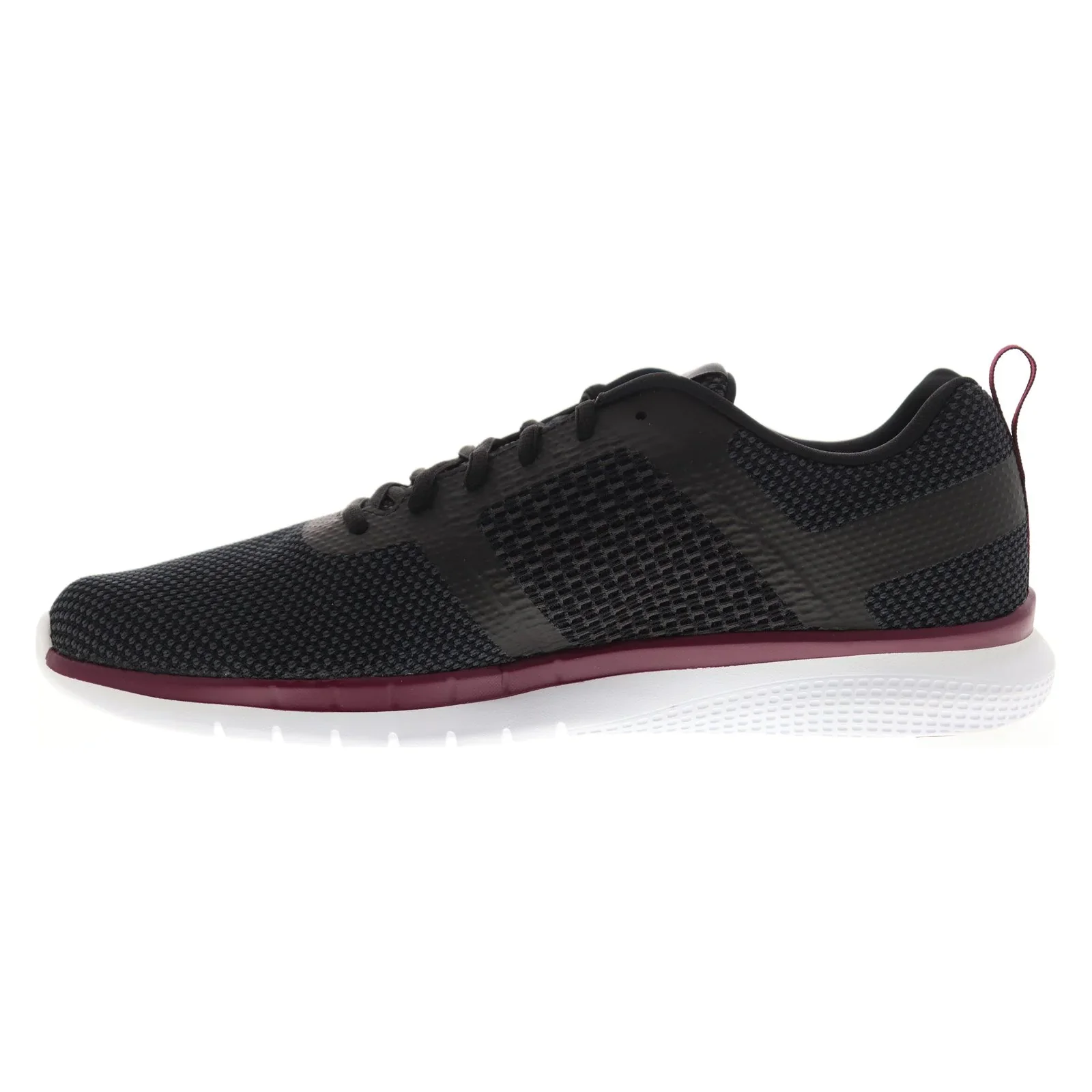 NMReebok Men's PT Prime Runner FC Shoes - Black / Coal Grey / Wine / White