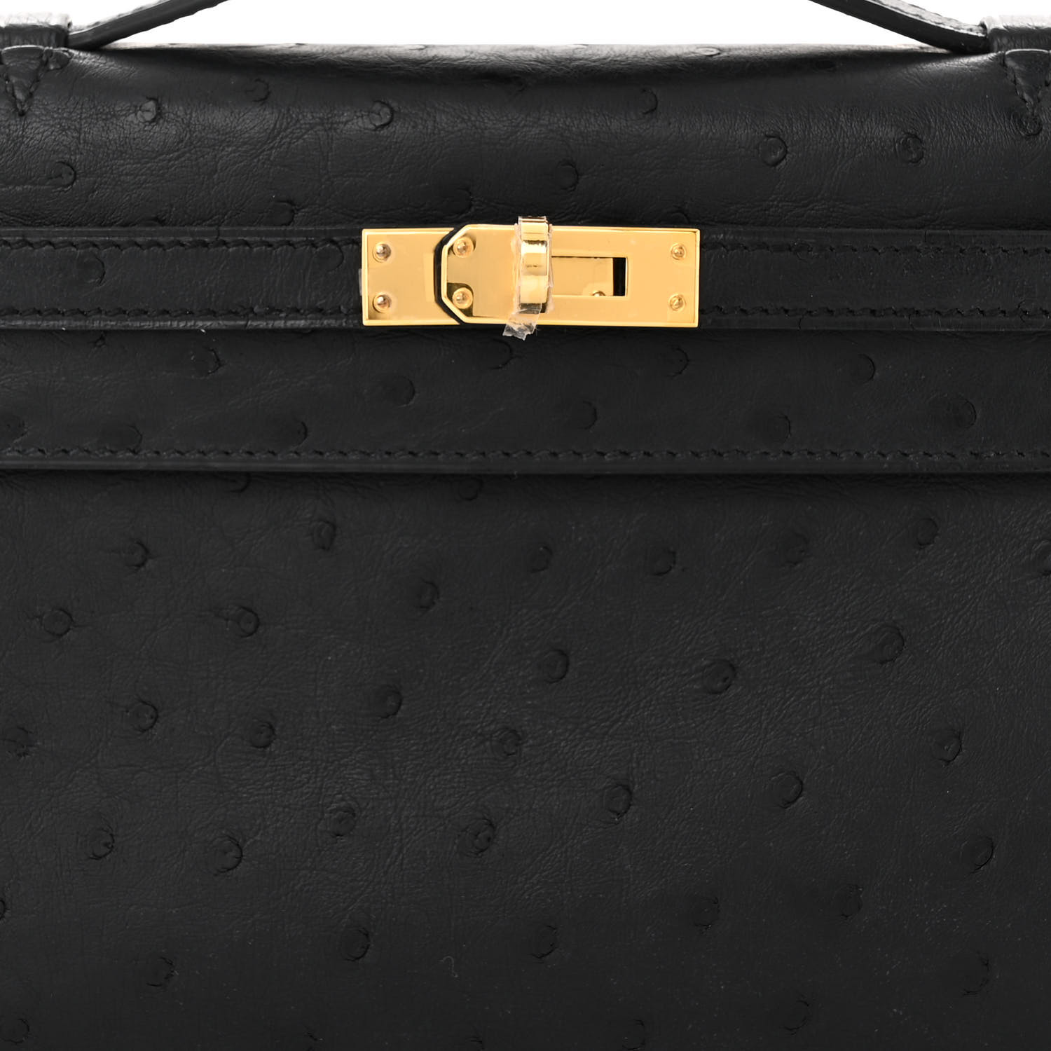 NMOstrich Kelly Pochette Black