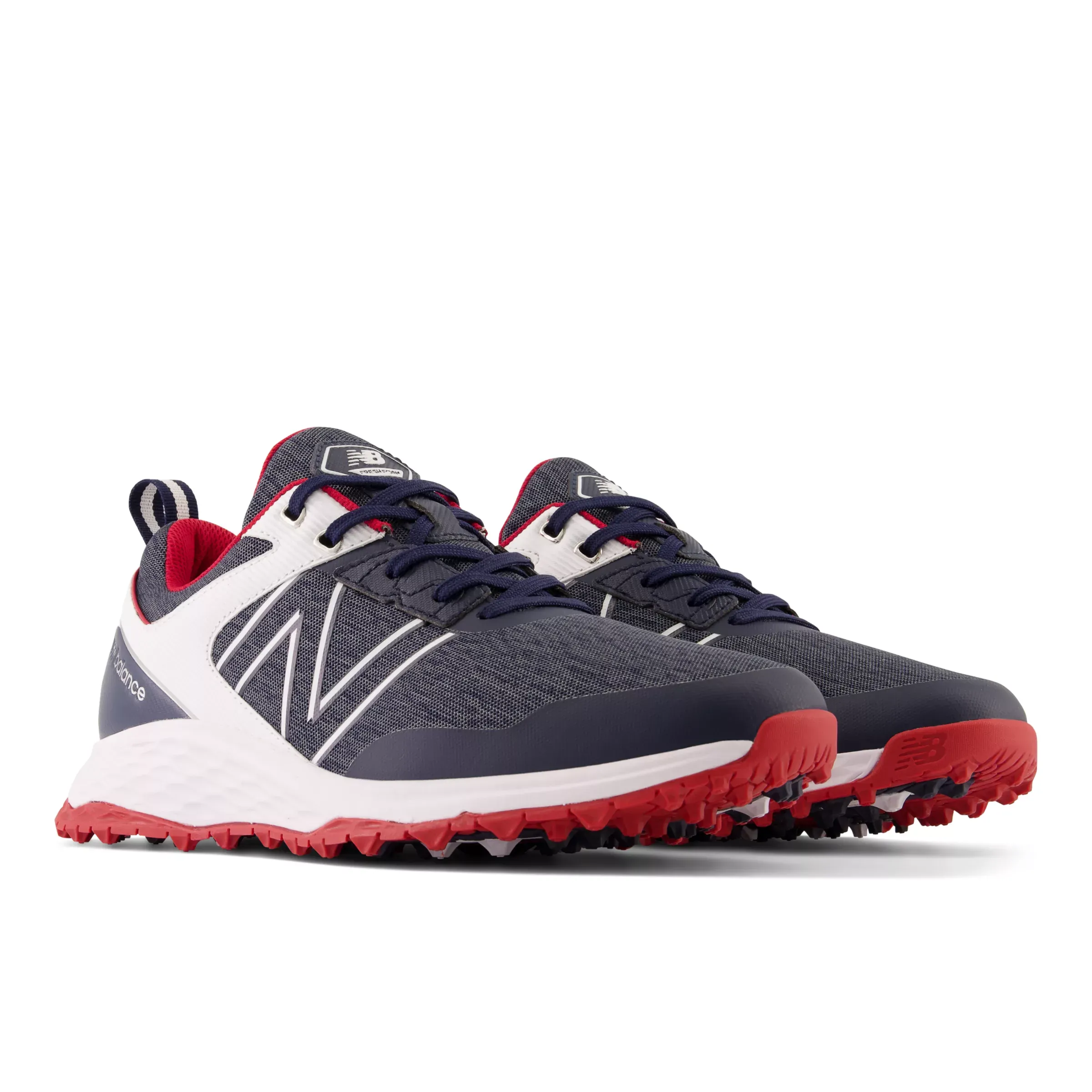 NMFresh Foam Contend Golf Shoes - Navy with Red