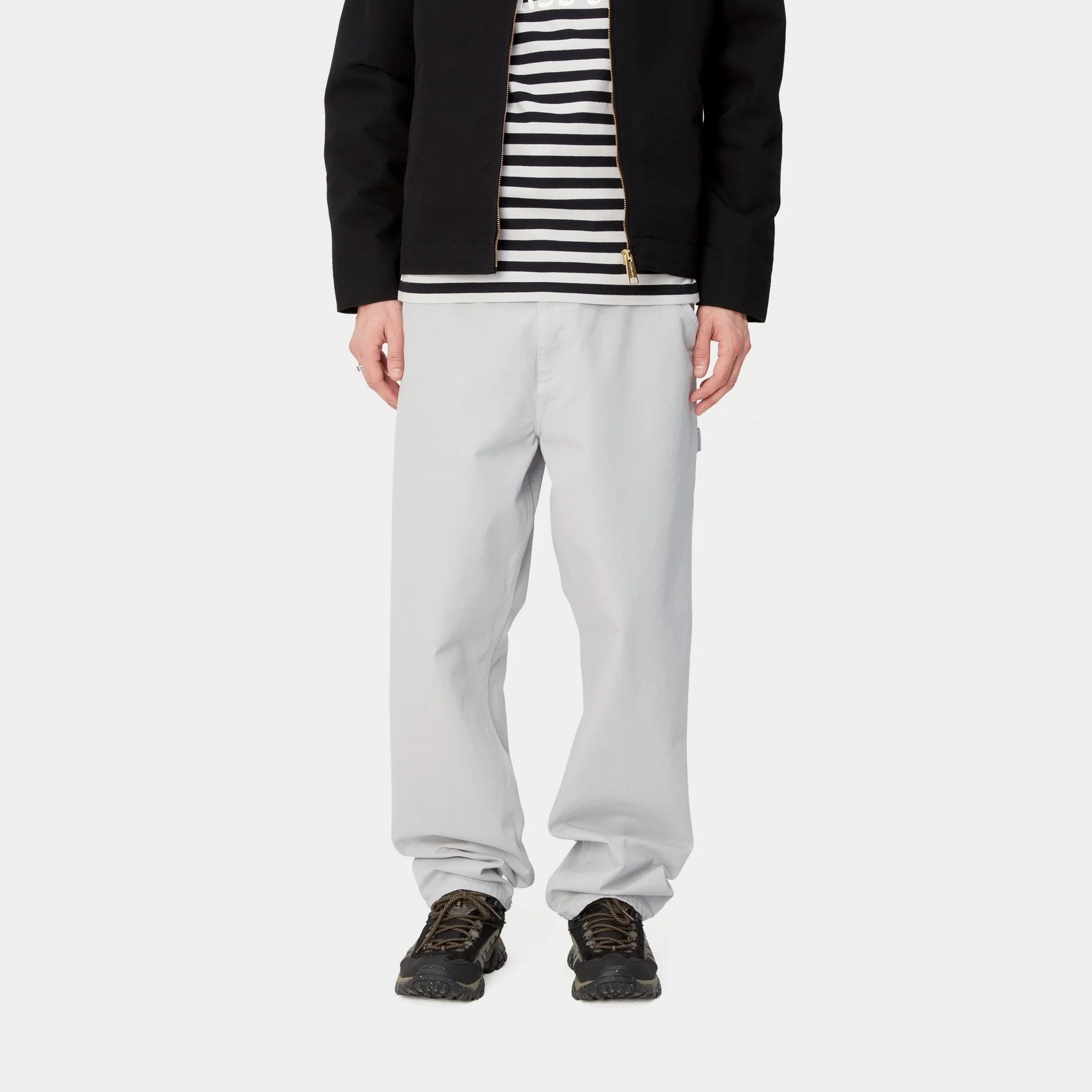 NMSingle Knee Pant - Drill | Sonic Silver (garment dyed)