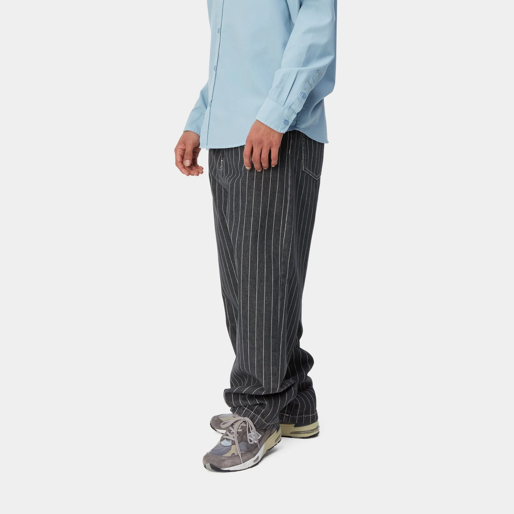 NMOrlean Stripe Pant | Black / White (stone washed)