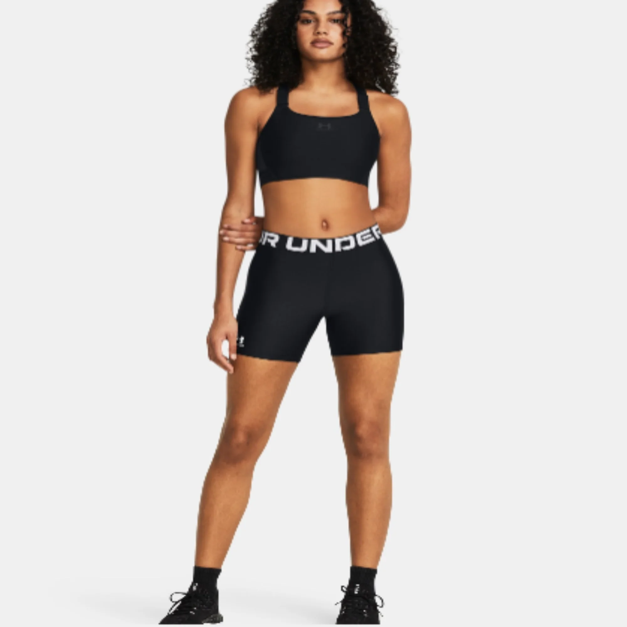 NMWomen's Under Armour HeatGear® Middy Shorts (Black)