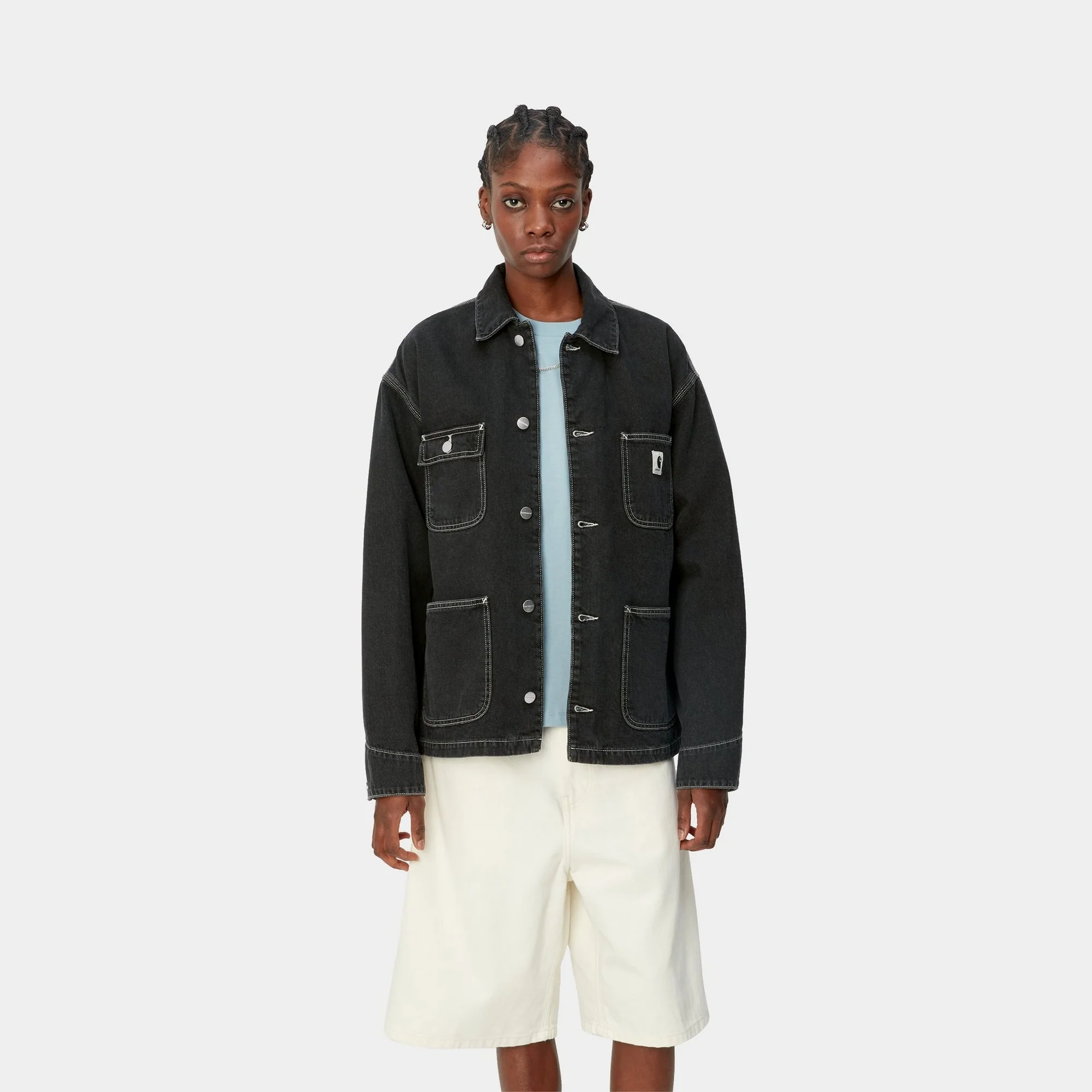 NMWomen's OG Michigan Coat (Spring) - Denim | Black (stone washed)