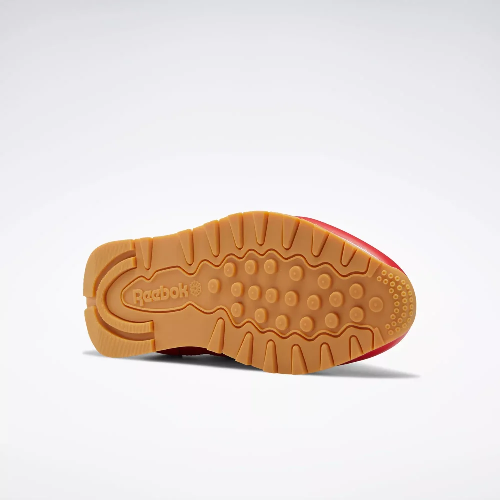 NMReebok Men's Classic Leather Shoes - Vector Red / Ftwr White / Rubber Gum