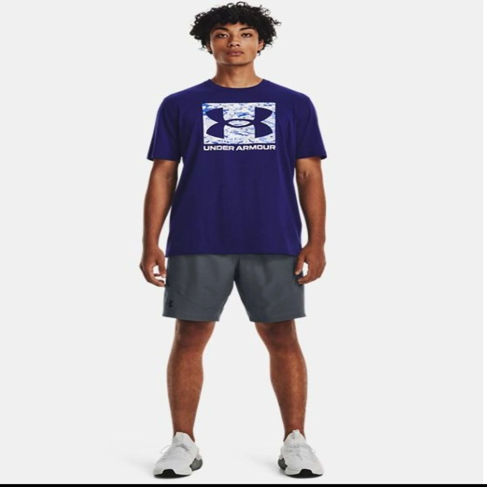 NMMen's UA ABC Camo Boxed Logo Short Sleeve