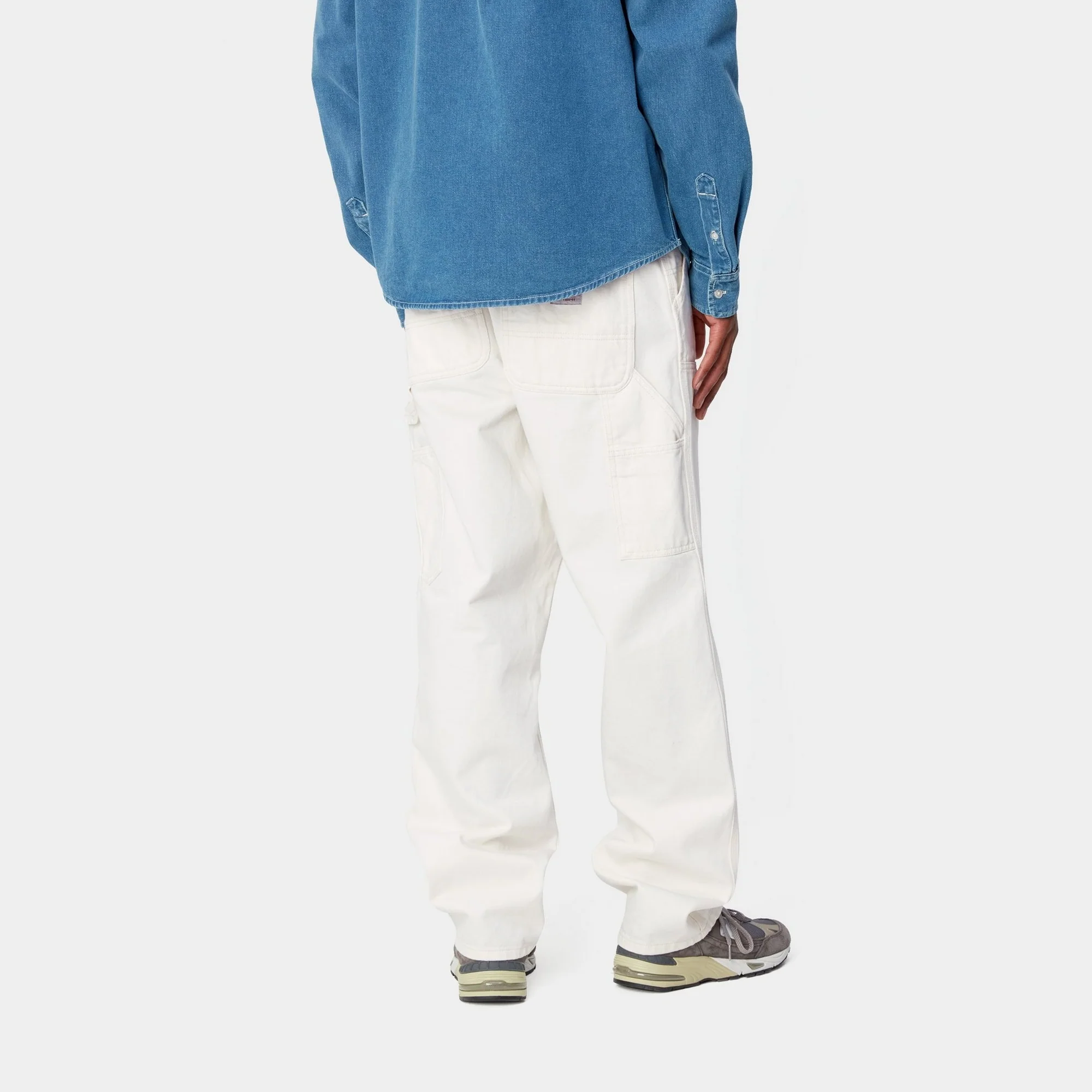 NMDouble Knee Pant - Denim | White (rinsed)