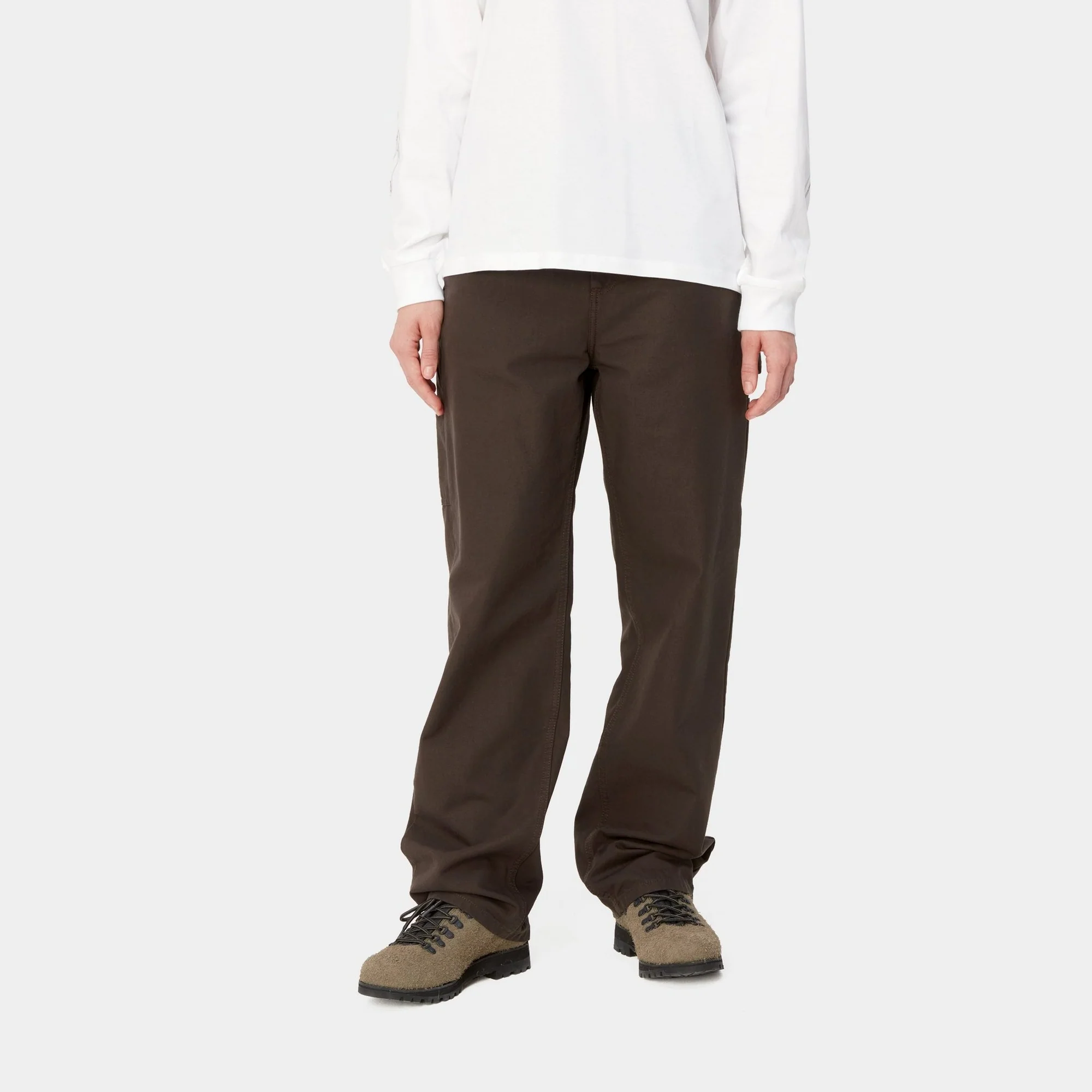 NMPierce Pant Straight - Canvas | Tobacco