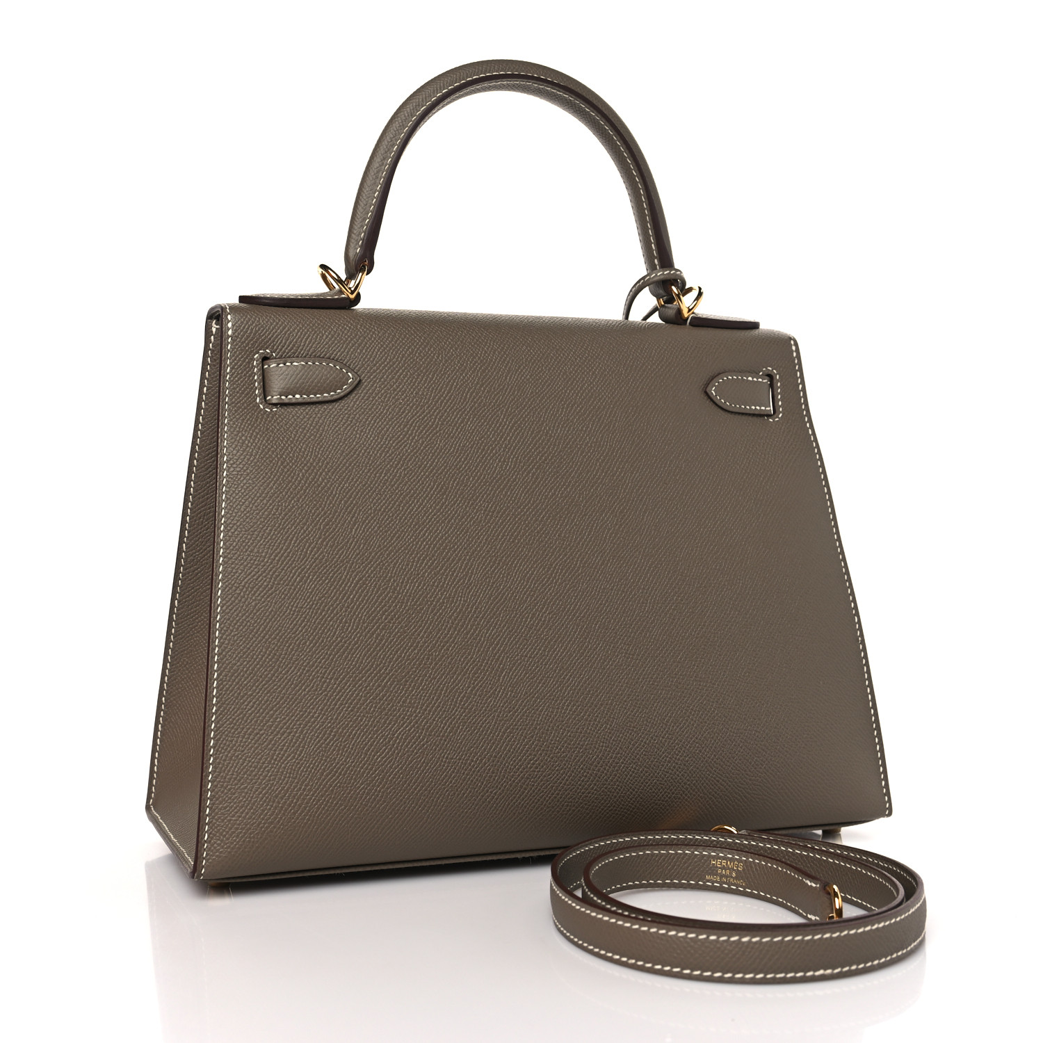 NMEpsom Kelly Sellier 28 Etoupe (Golden Lock)