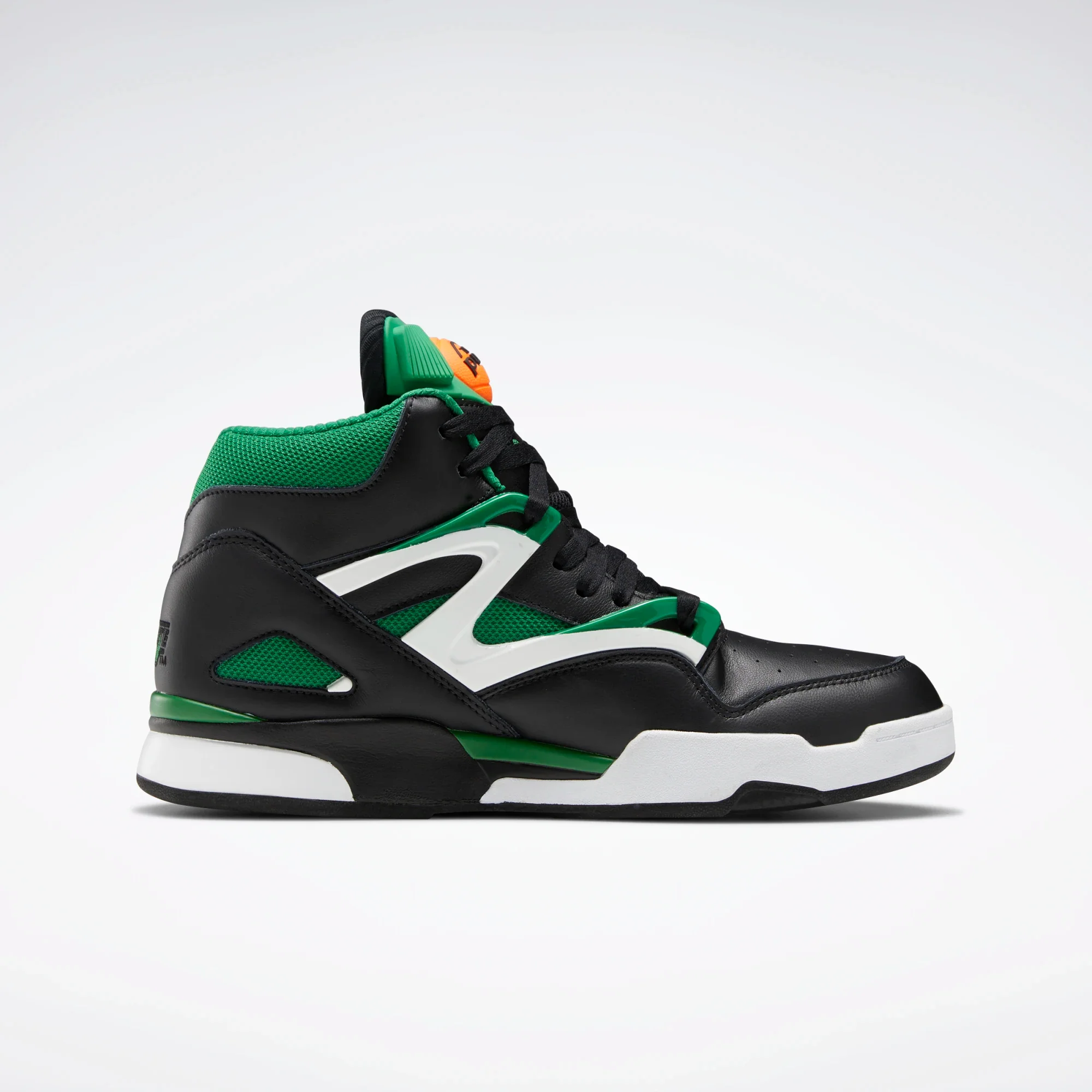 NMReebok Men's Pump Omni Zone II Shoes - Core Black / Glen Green / Ftwr White
