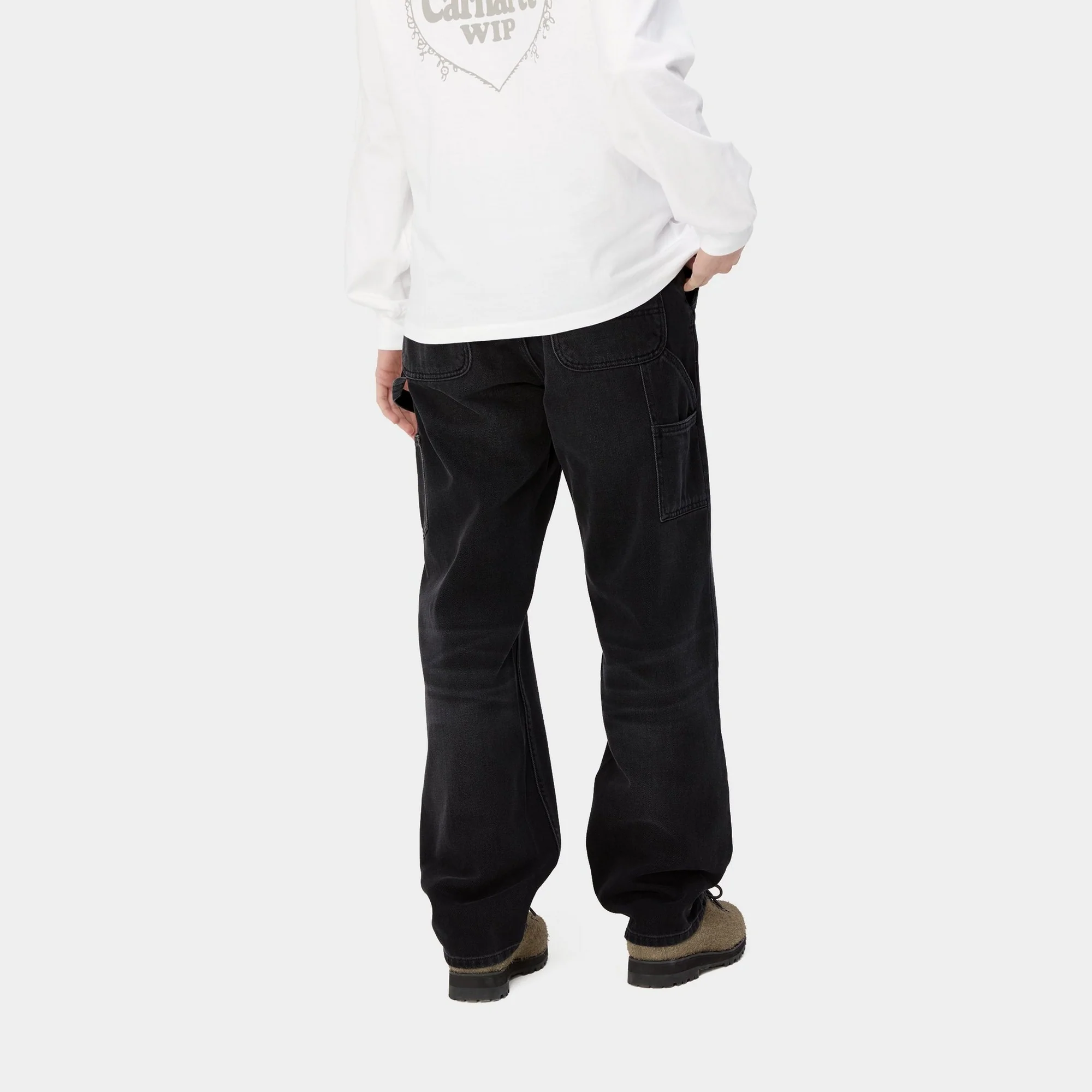 NMPierce Pant Straight - Denim | Black (dark used wash)