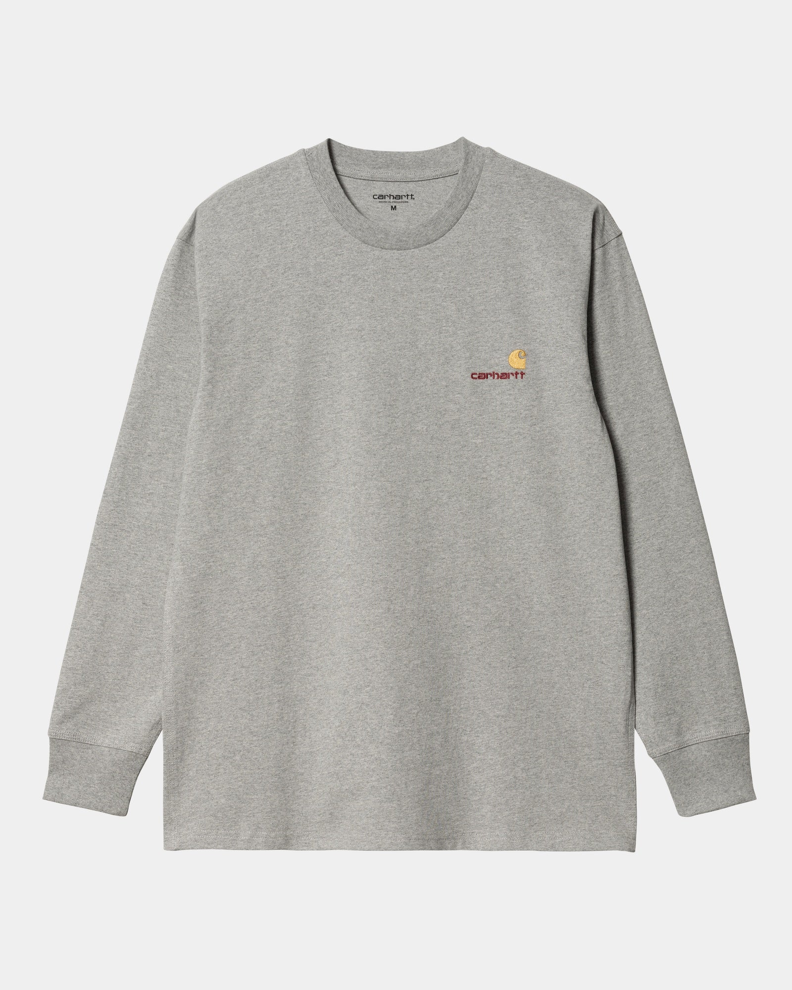NMAmerican Script Long Sleeve T-Shirt | Grey Heather