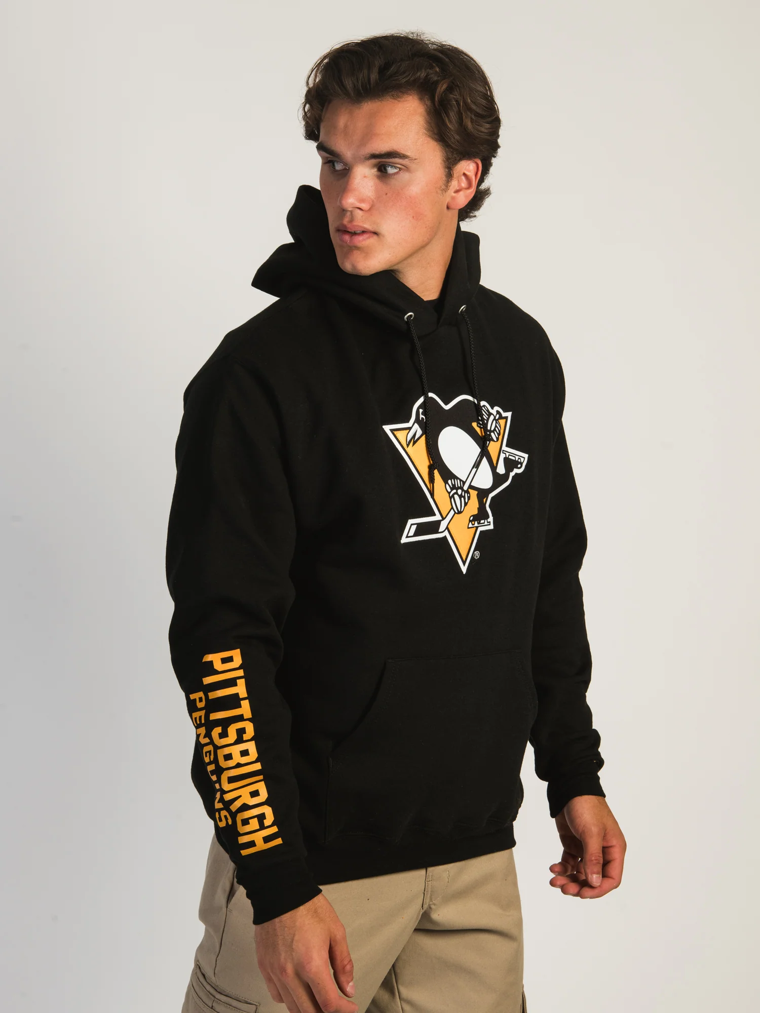 NMCHAMPION NHL PITTSBURG PENGUINS CENTER ICE PULLOVER HOODIE