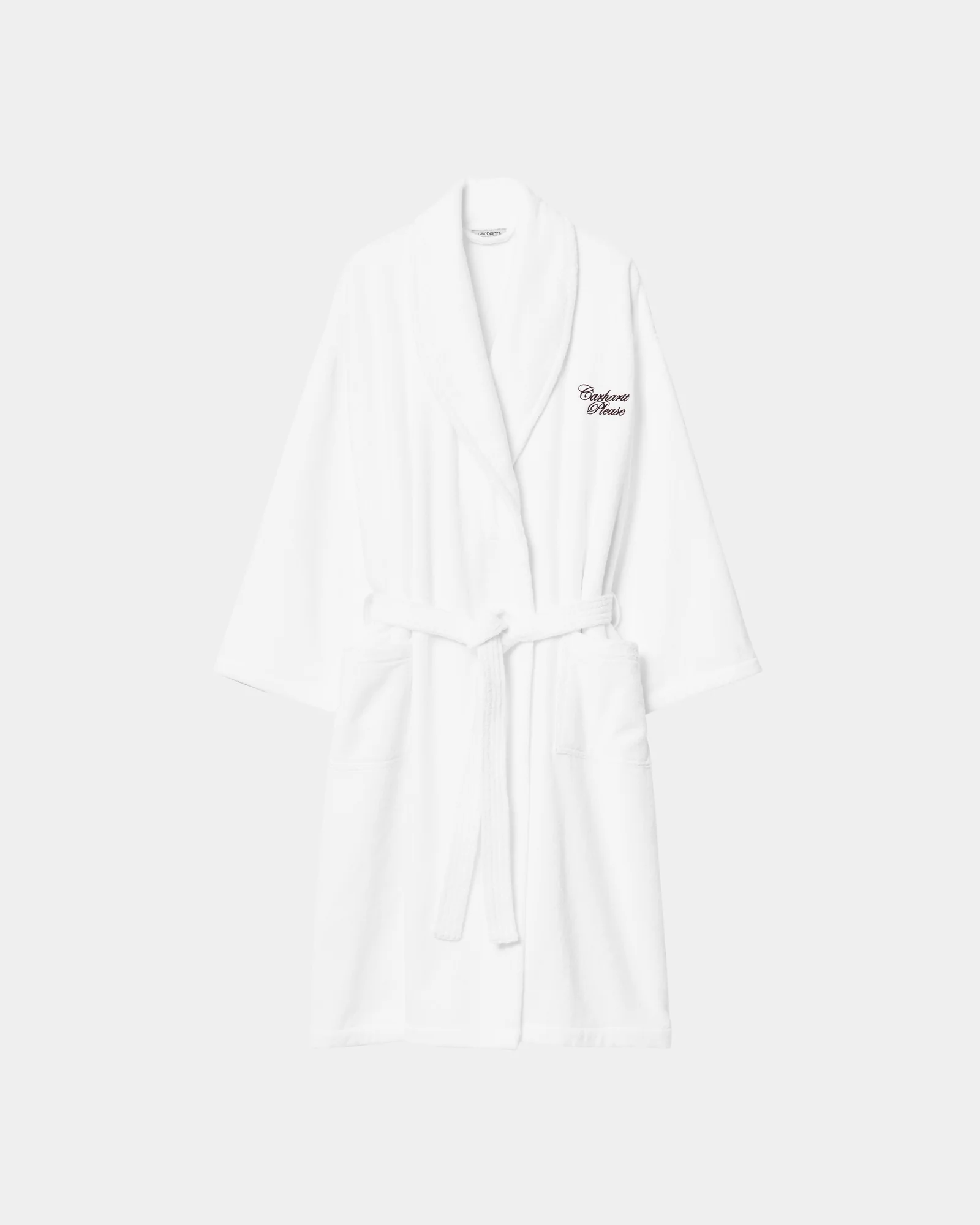NMCarhartt Please Bathrobe | White / Bordeaux
