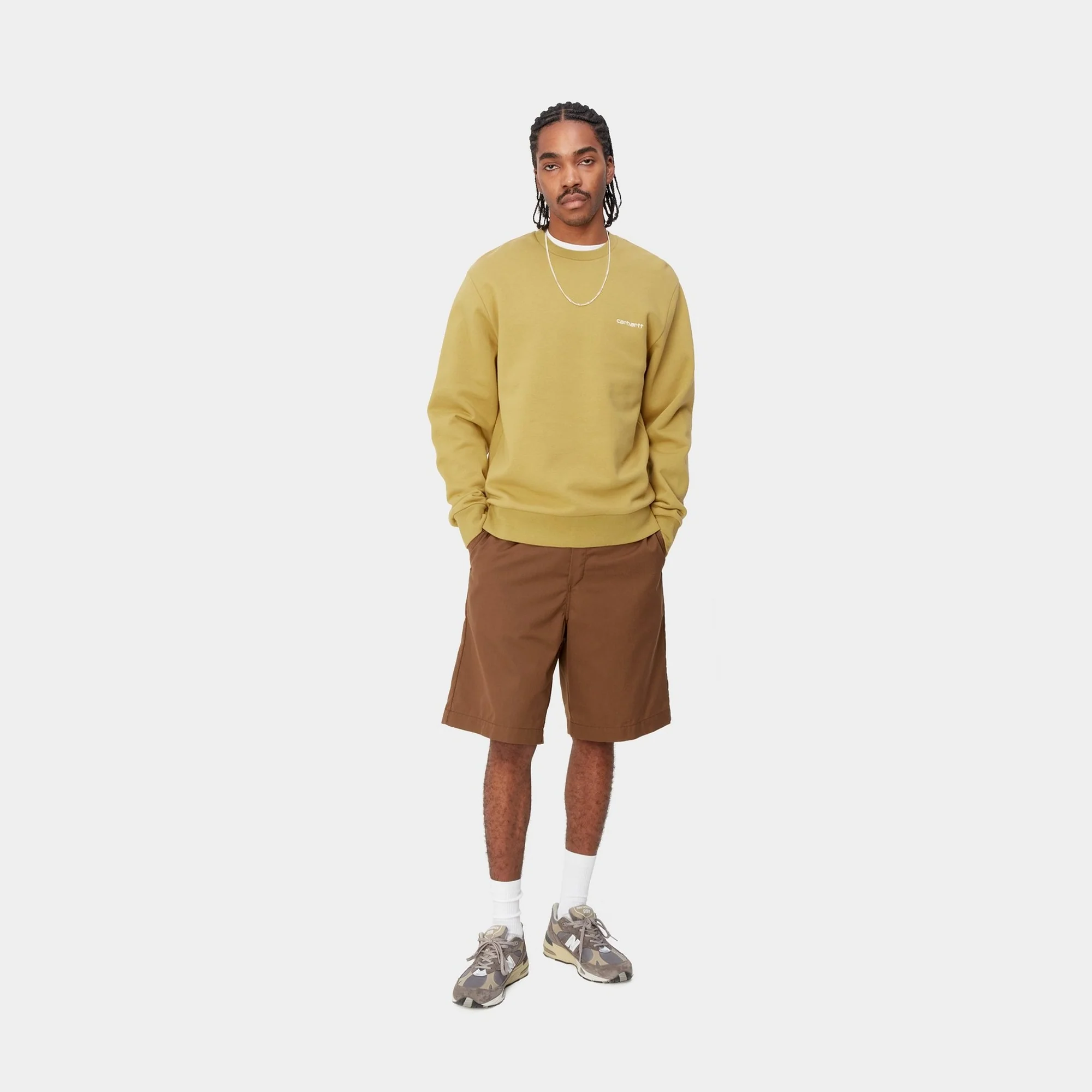 NMScript Embroidery Sweatshirt | Agate