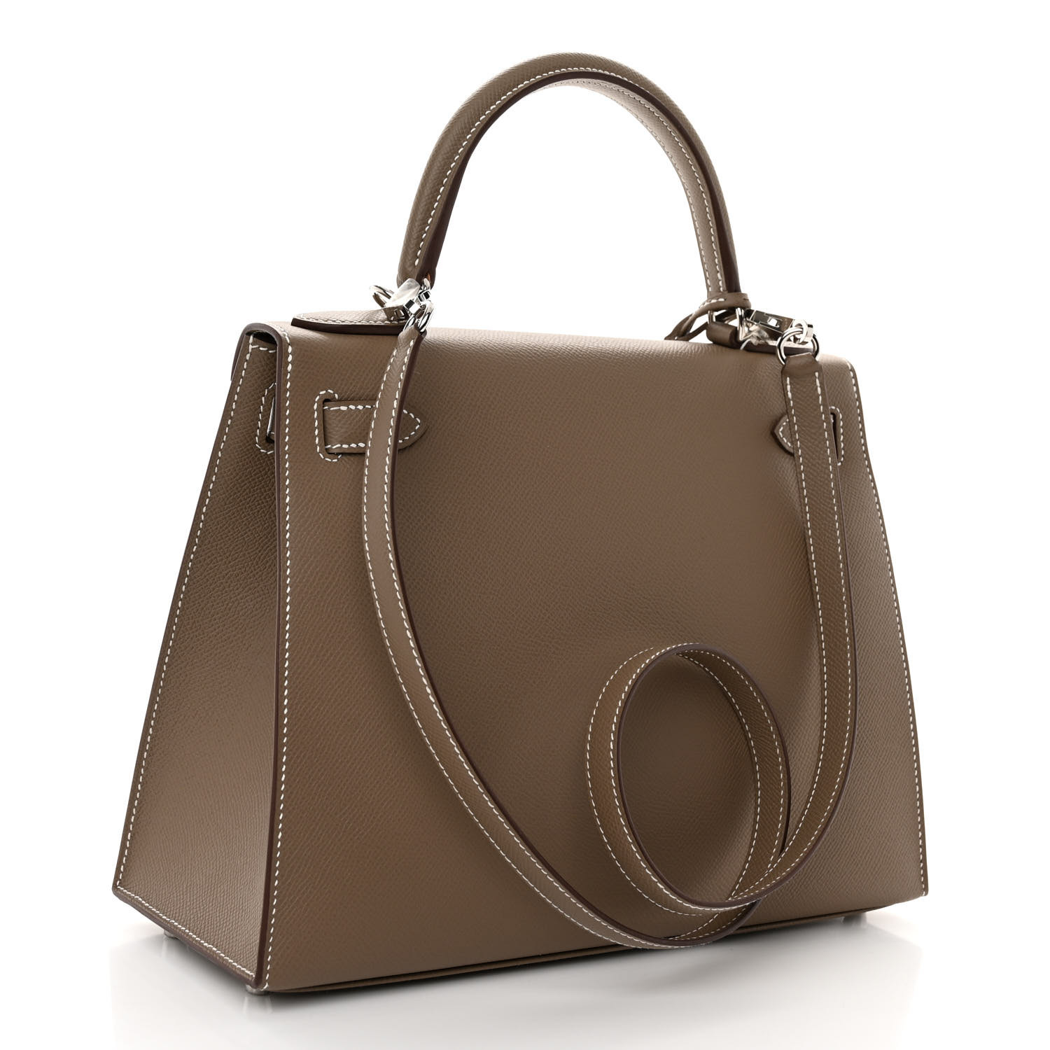 NMEpsom Kelly Sellier 28 Etoupe (Silver Lock)