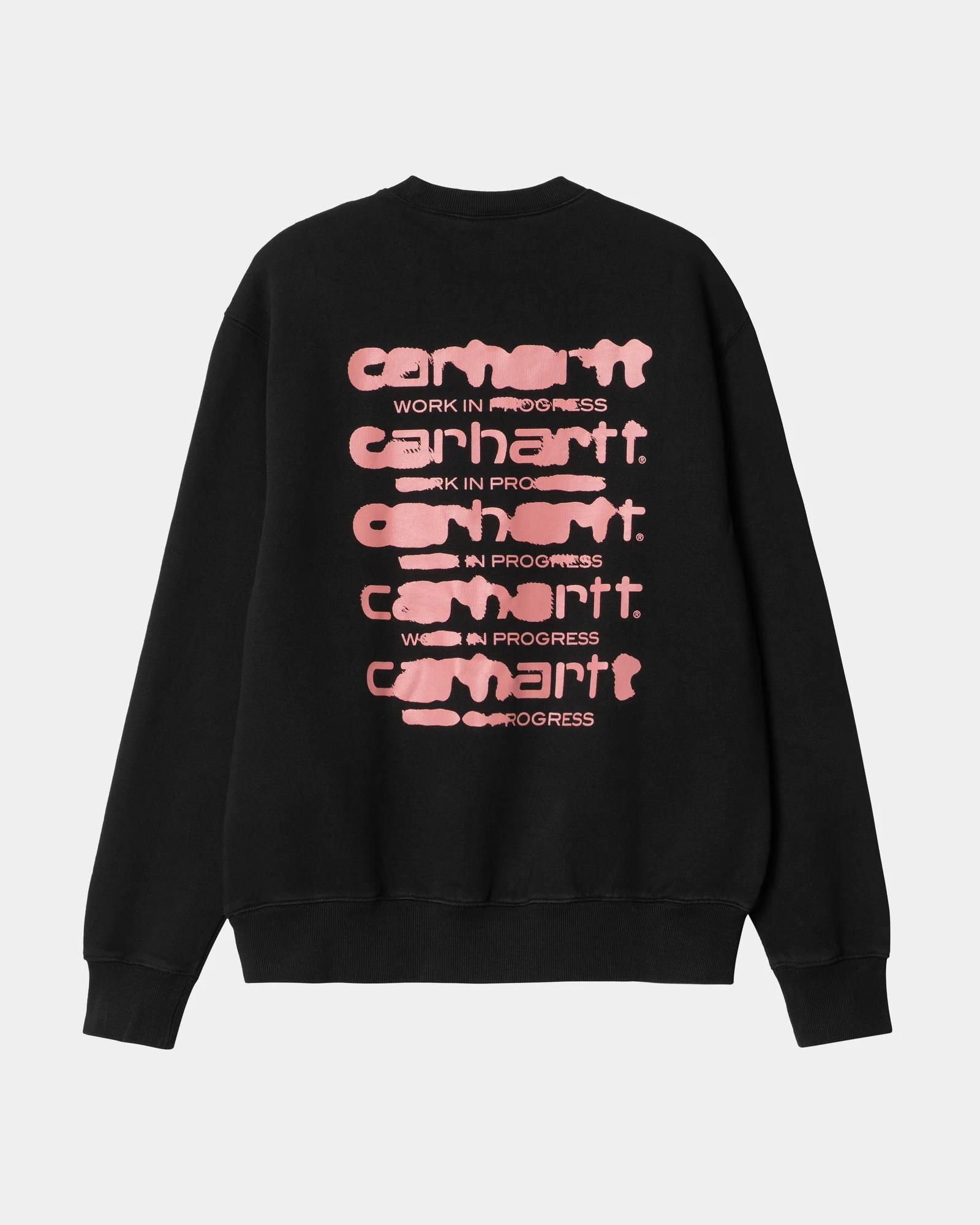 NMInk Bleed Sweatshirt | Black / Pink (stone washed)
