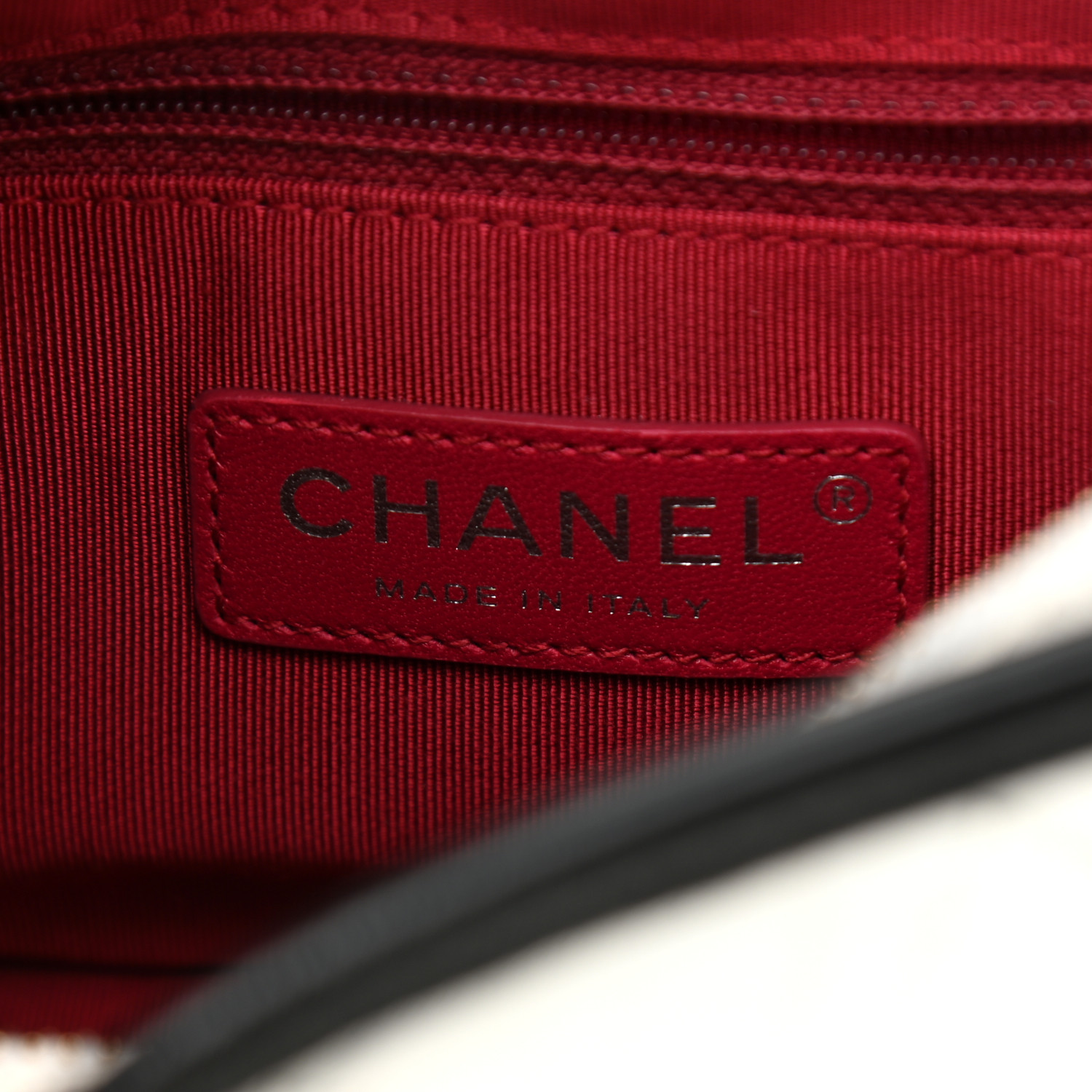 NMAged Calfskin Quilted Small Gabrielle Hobo Black White