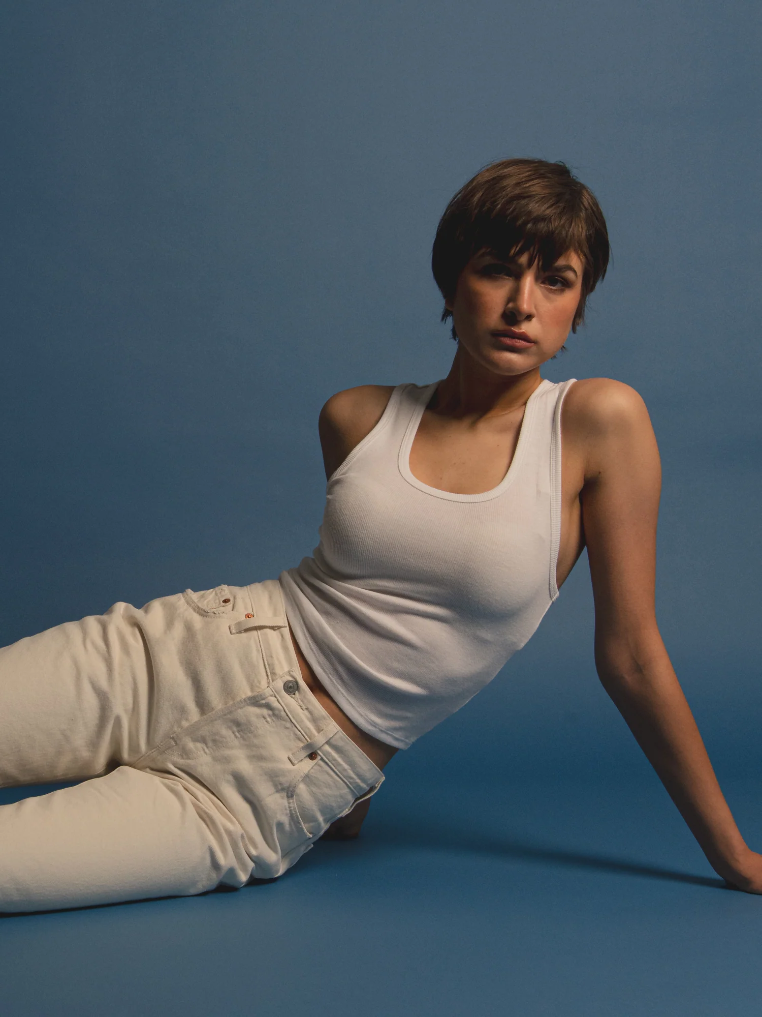 NMLEVIS 501 90's JEANS - ECRU