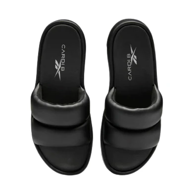 NMReebok Women's Cardi B Slides - Core Black