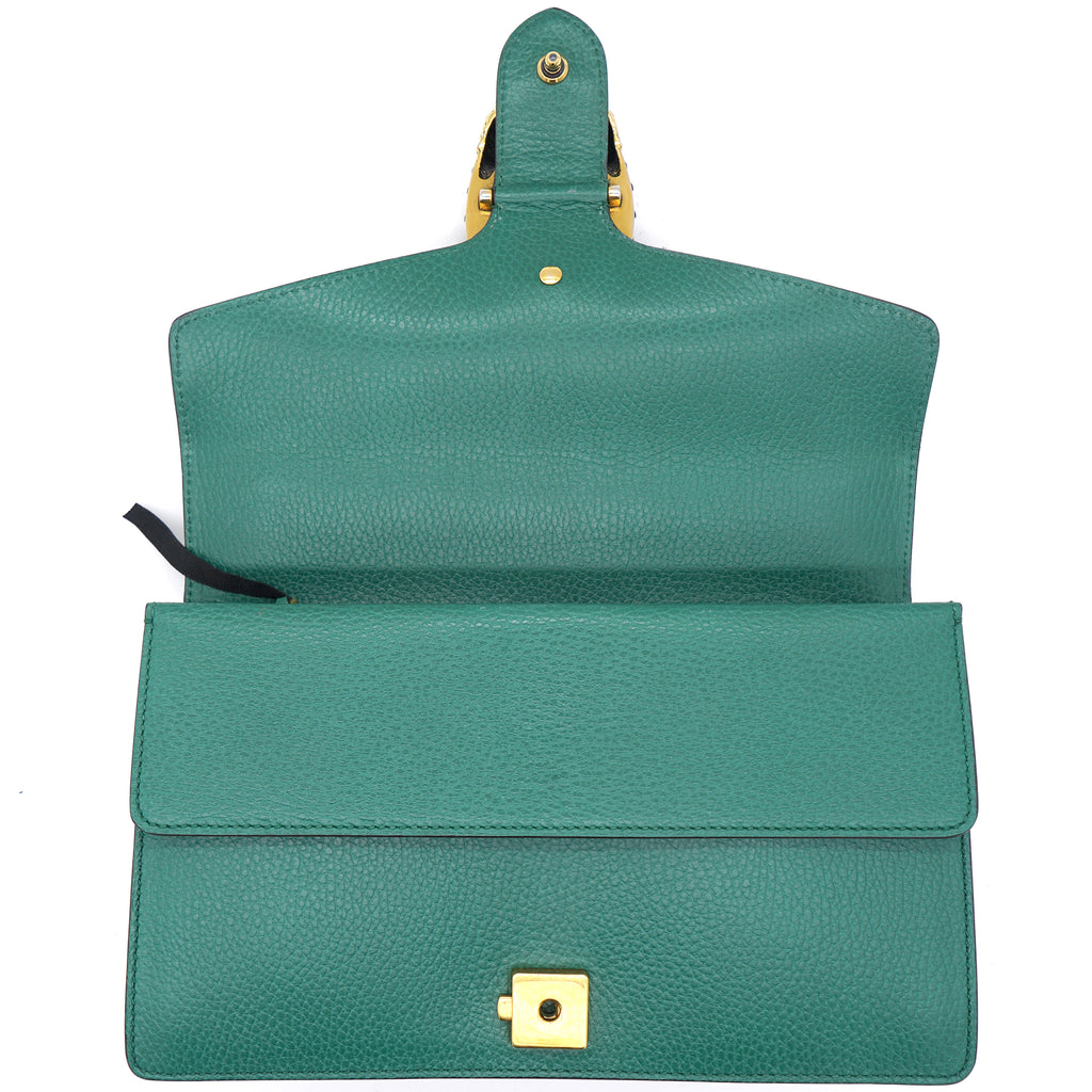 NMi Green Leather Small Dionysus Shoulder bag