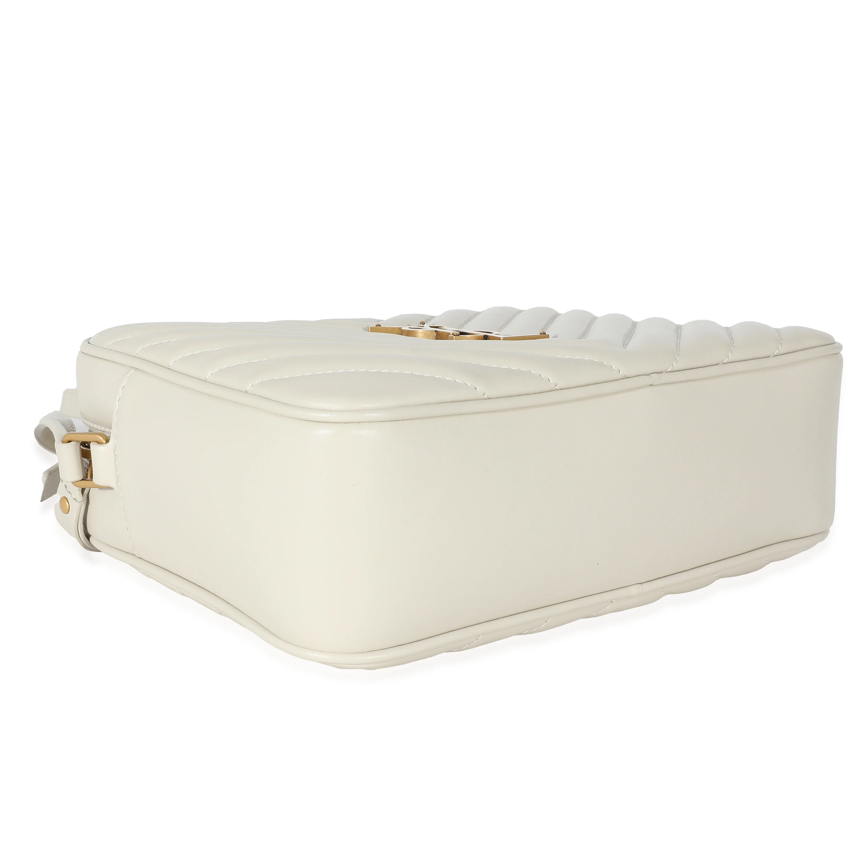 NMSaint Laurent Crema Soft Chevron Quilted Leather Lou Camera Bag