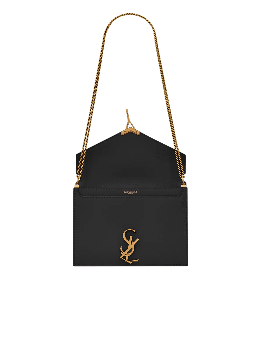 NMCassandra Medium Chain Bag in Grain de Poudre Embossed Leather