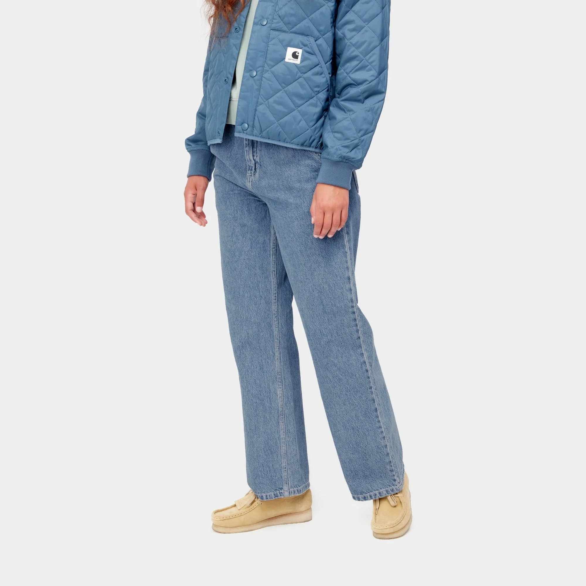 NMWomen's Simple Pant - Denim | Blue (heavy stone wash)