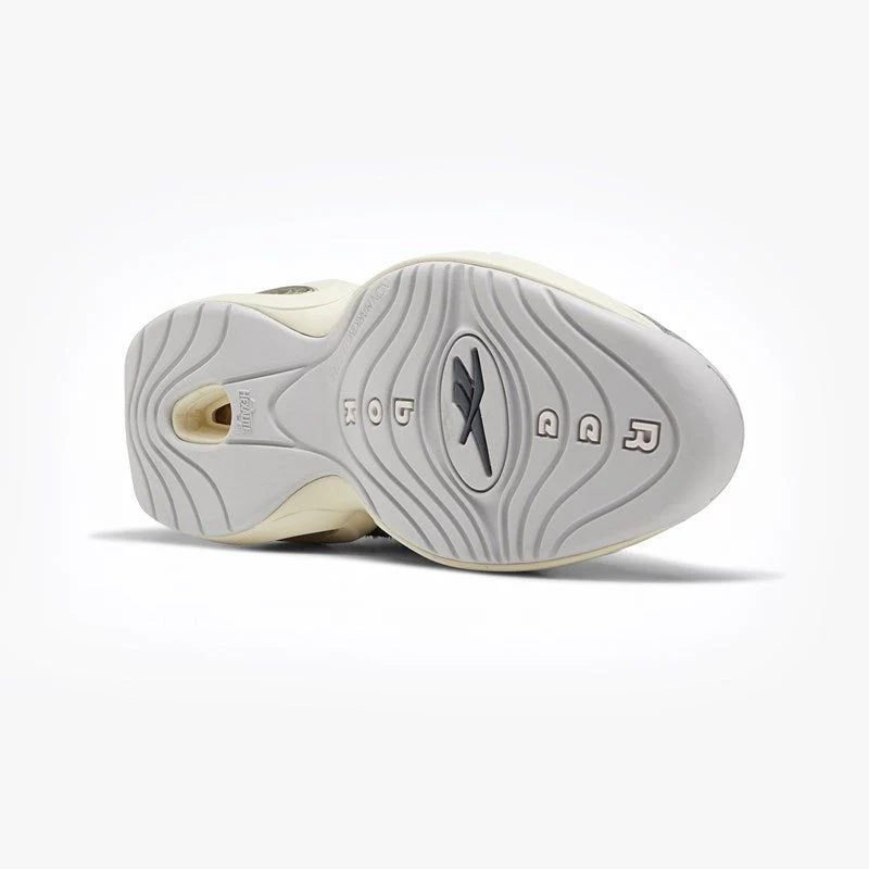 NMReebok Men's Question Mid Suede Shoes - Grey / Steel / Chalk White