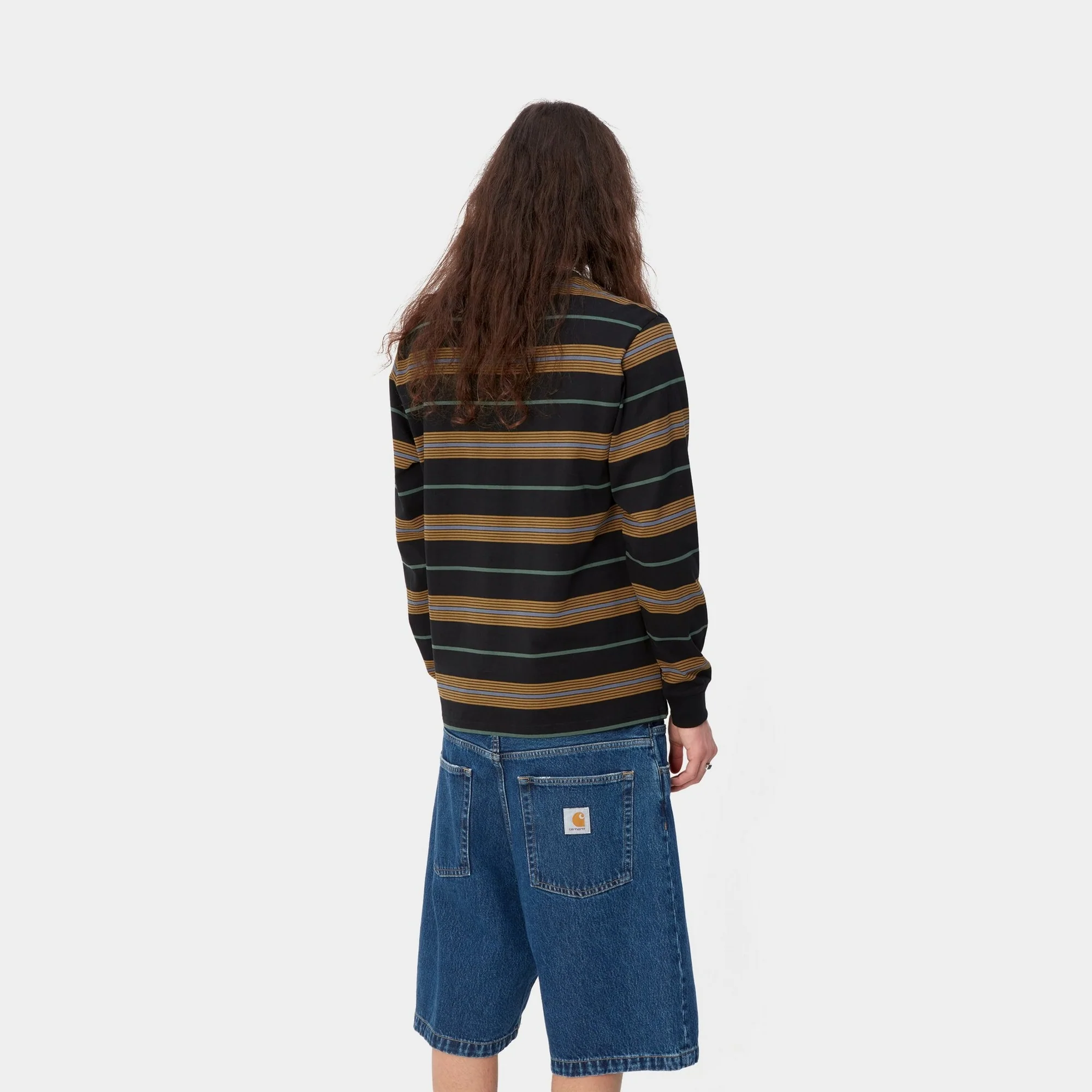 NMHaynes Stripe Long Sleeve T-Shirt |  Black