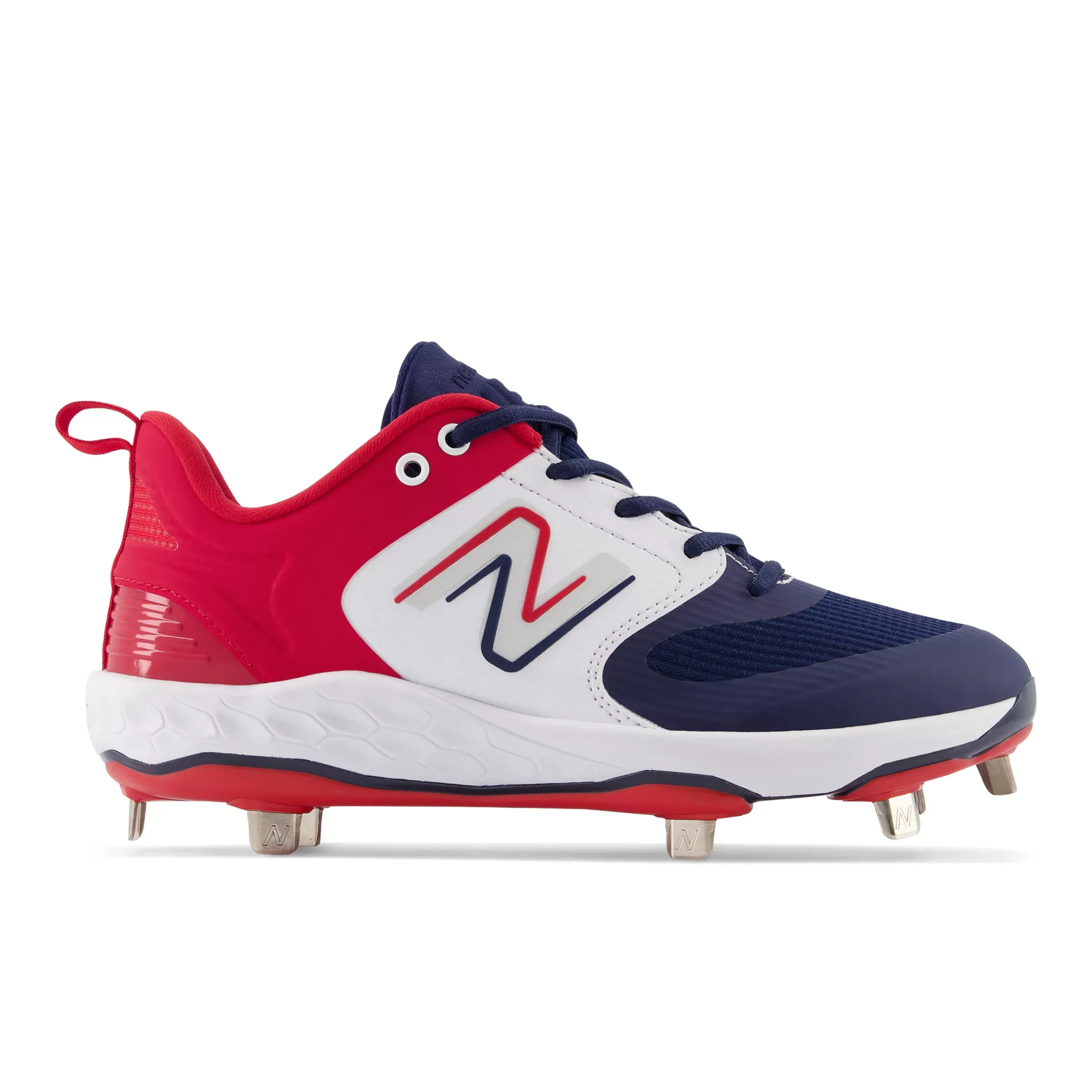 NMFresh Foam X Velo v3 Metal - Red with White and Navy Blue