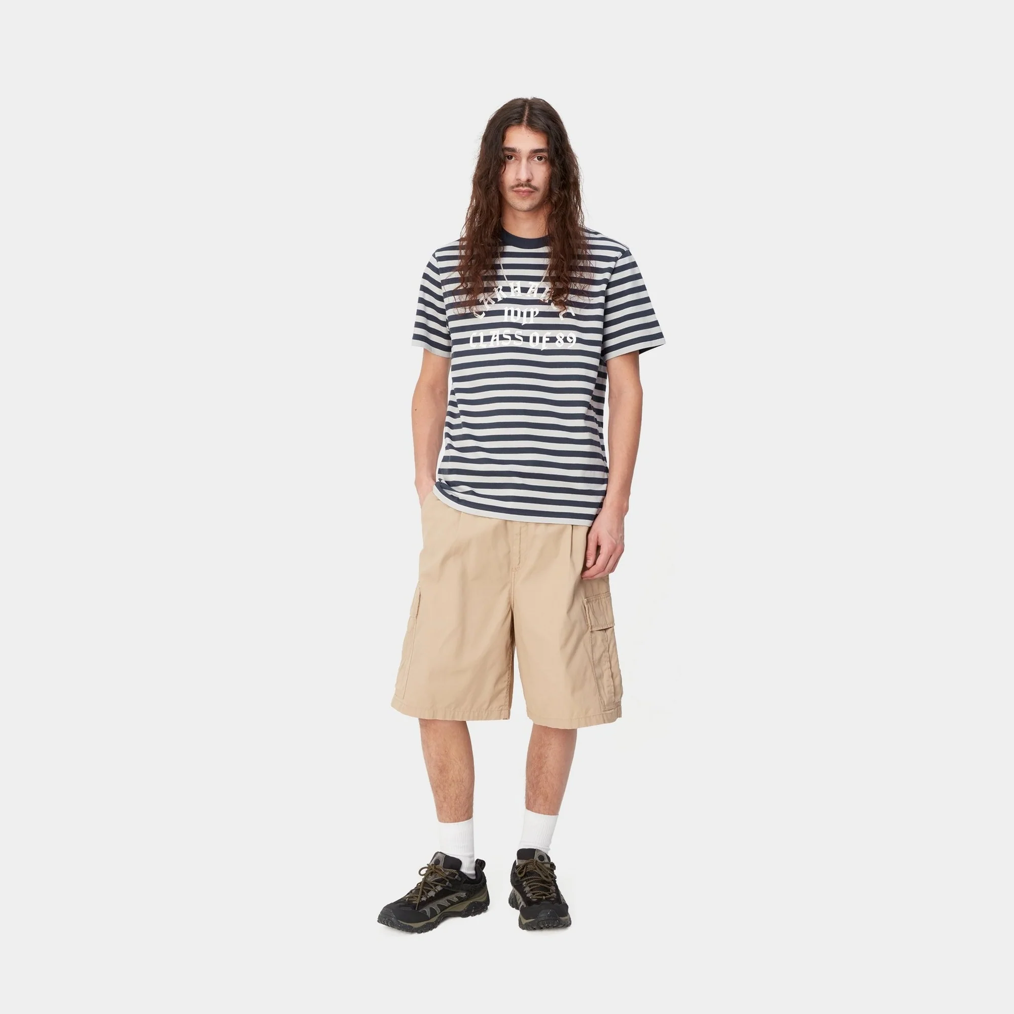 NMScotty Stripe Athletic T- Shirt | Blue / Sonic Silver