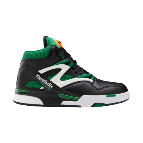 NMReebok Men's Pump Omni Zone II Shoes - Core Black / Glen Green / Ftwr White