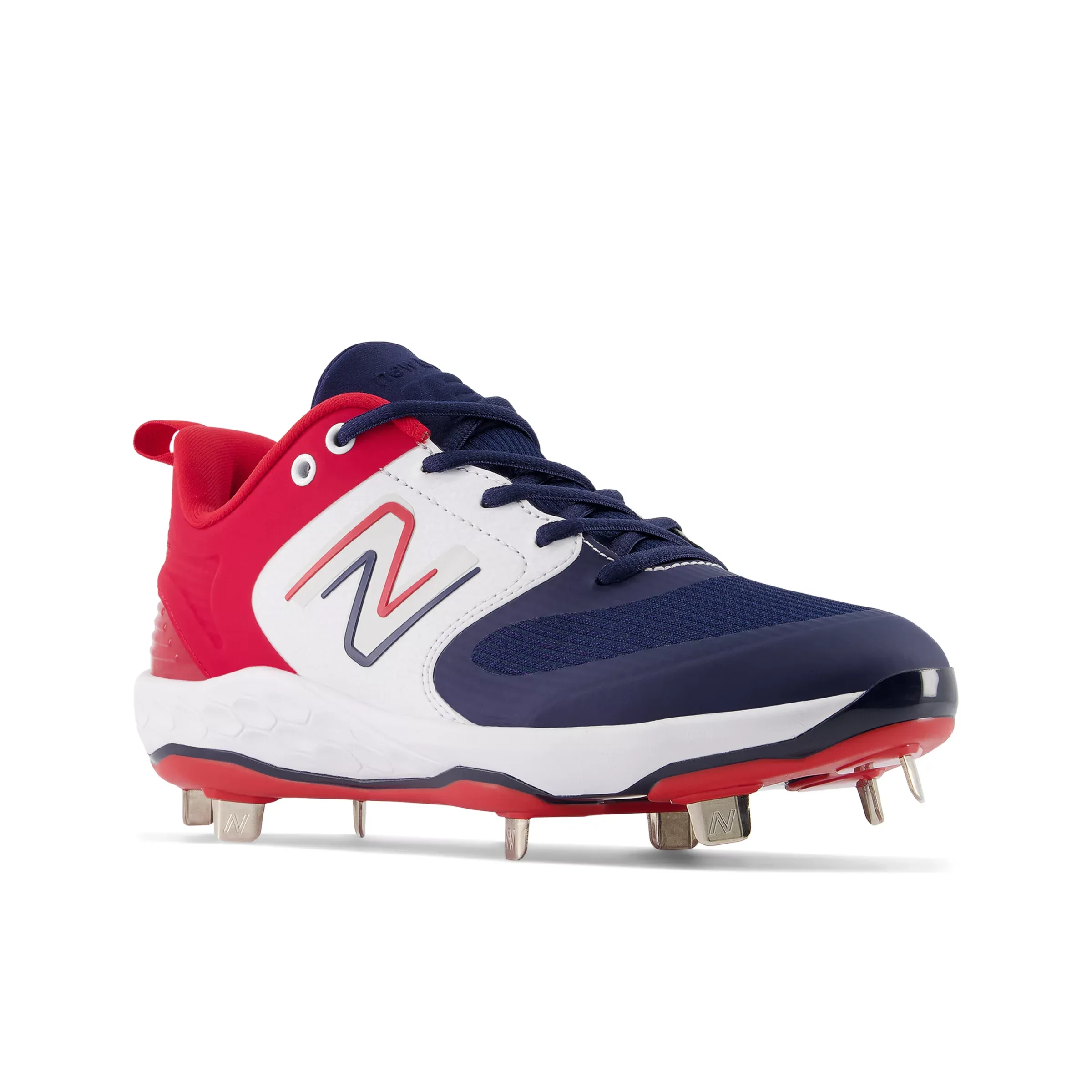 NMFresh Foam X Velo v3 Metal - Red with White and Navy Blue