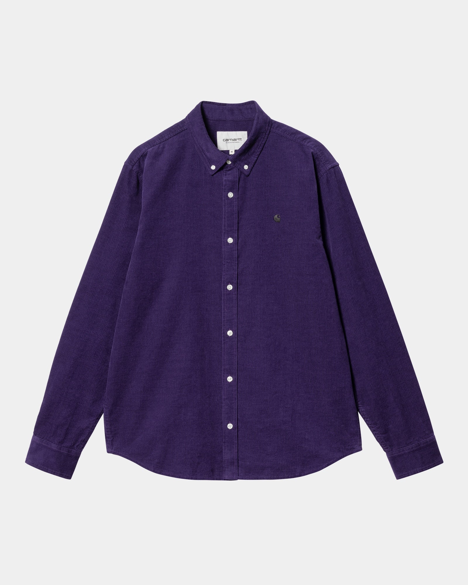 NMMadison Fine Cord Shirt | Tyrian / Black