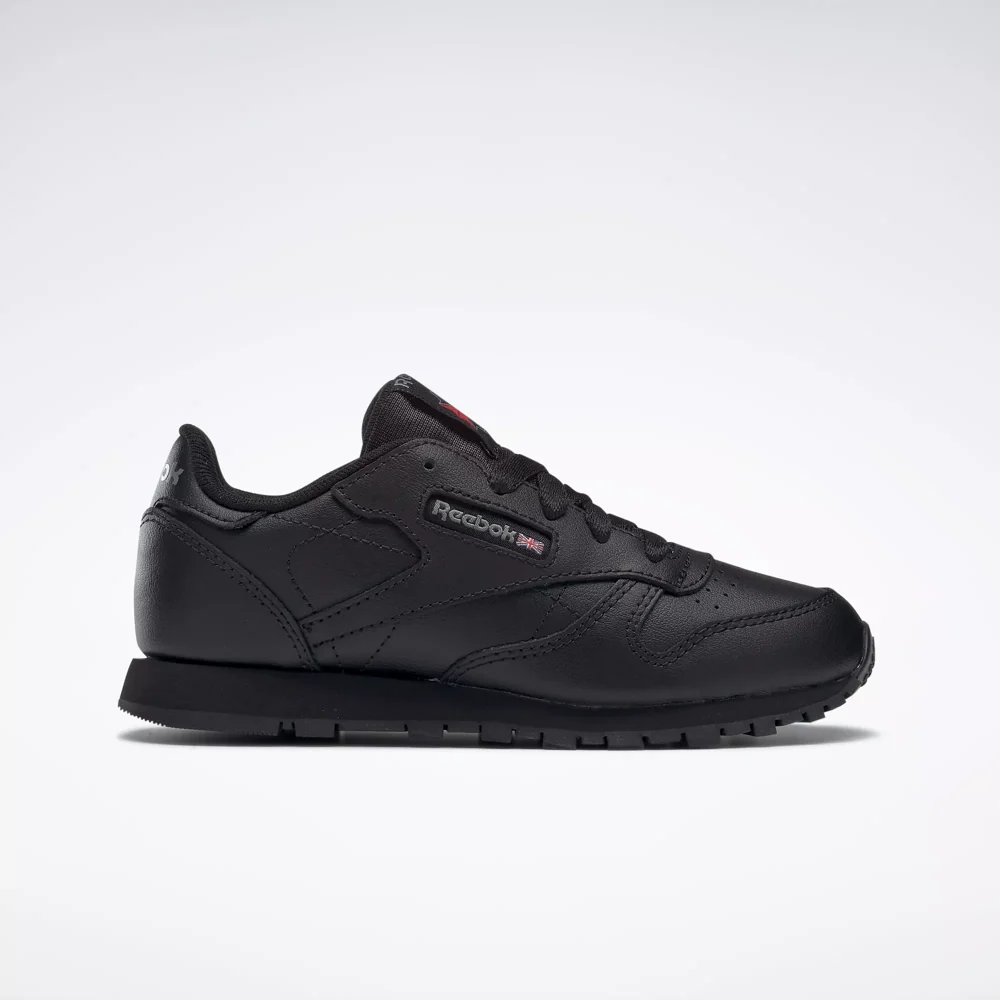 NMReebok Kid's Classic Leather PS Shoes - All Black