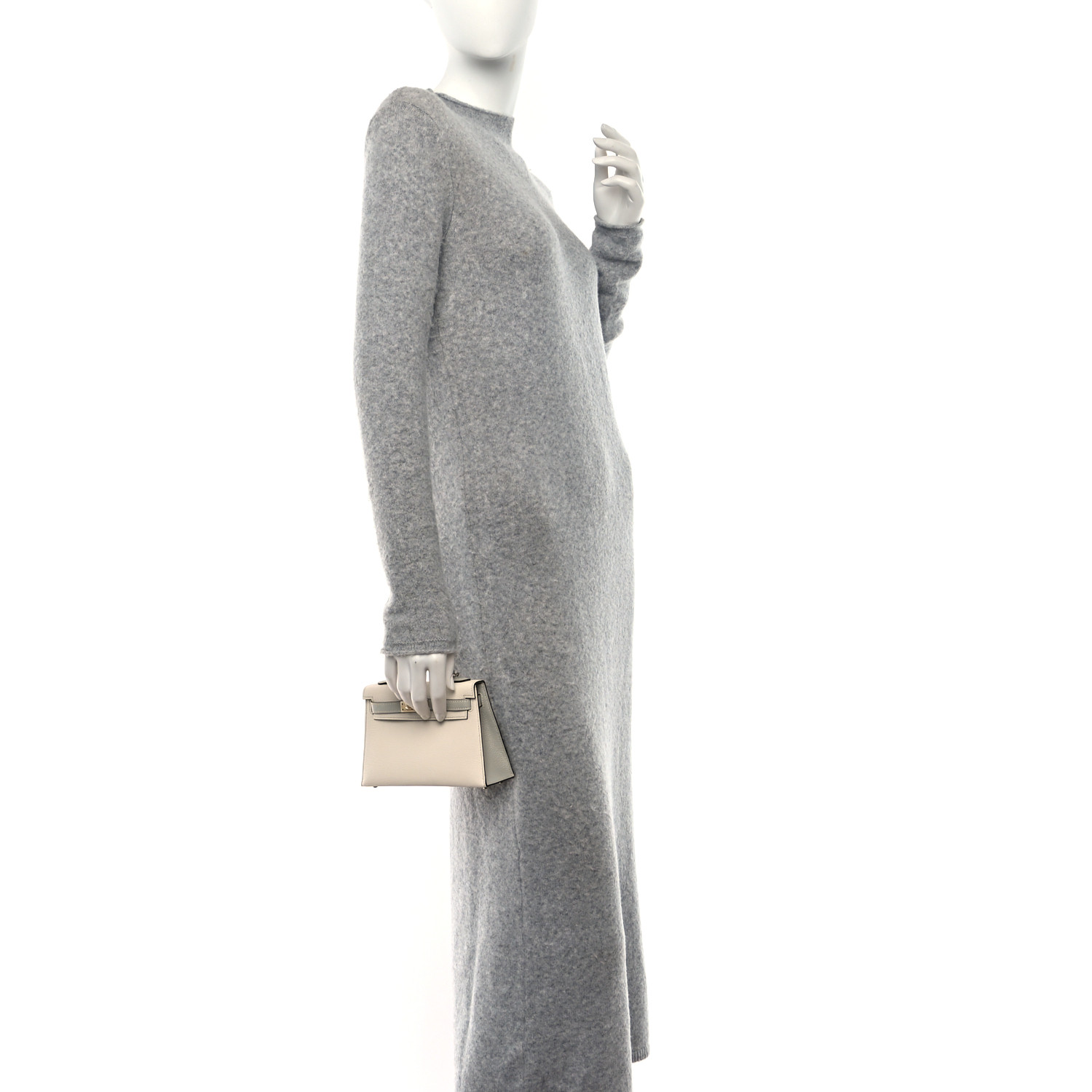 NMChevre Mysore Horseshoe Kelly Sellier 20 Nata Gris Perle