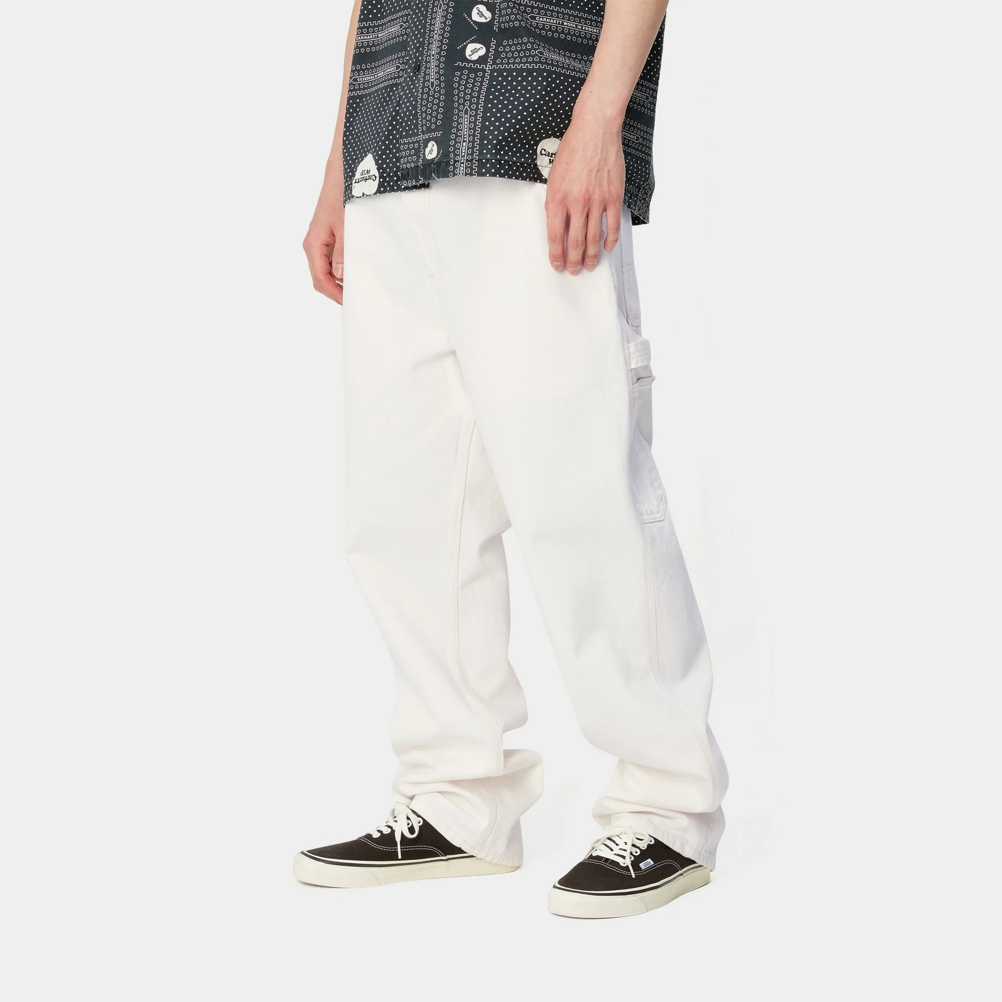 NMSingle Knee Pant - Denim | White (rinsed)