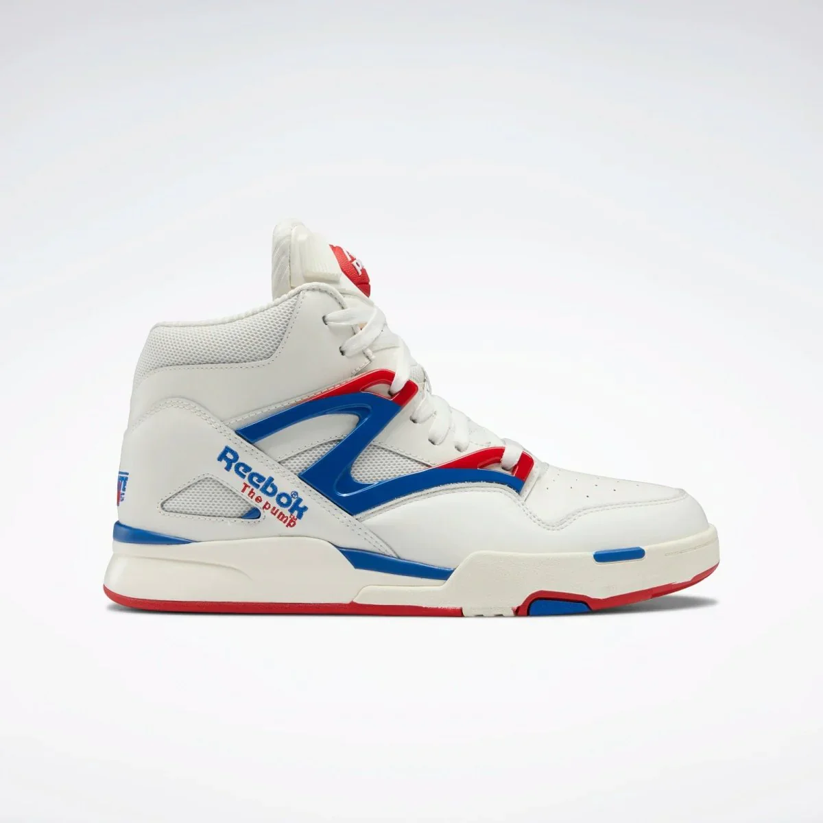 NMReebok Men's Pump Omni Zone II Shoes - Clack / Vector Blue / Vector Red