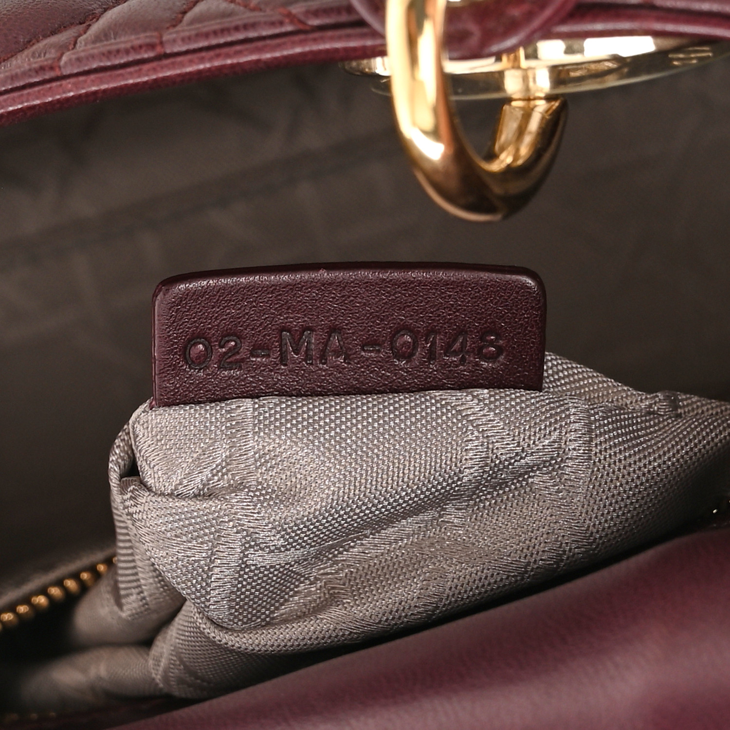 NMLambskin Cannage Mini Lady  Plum