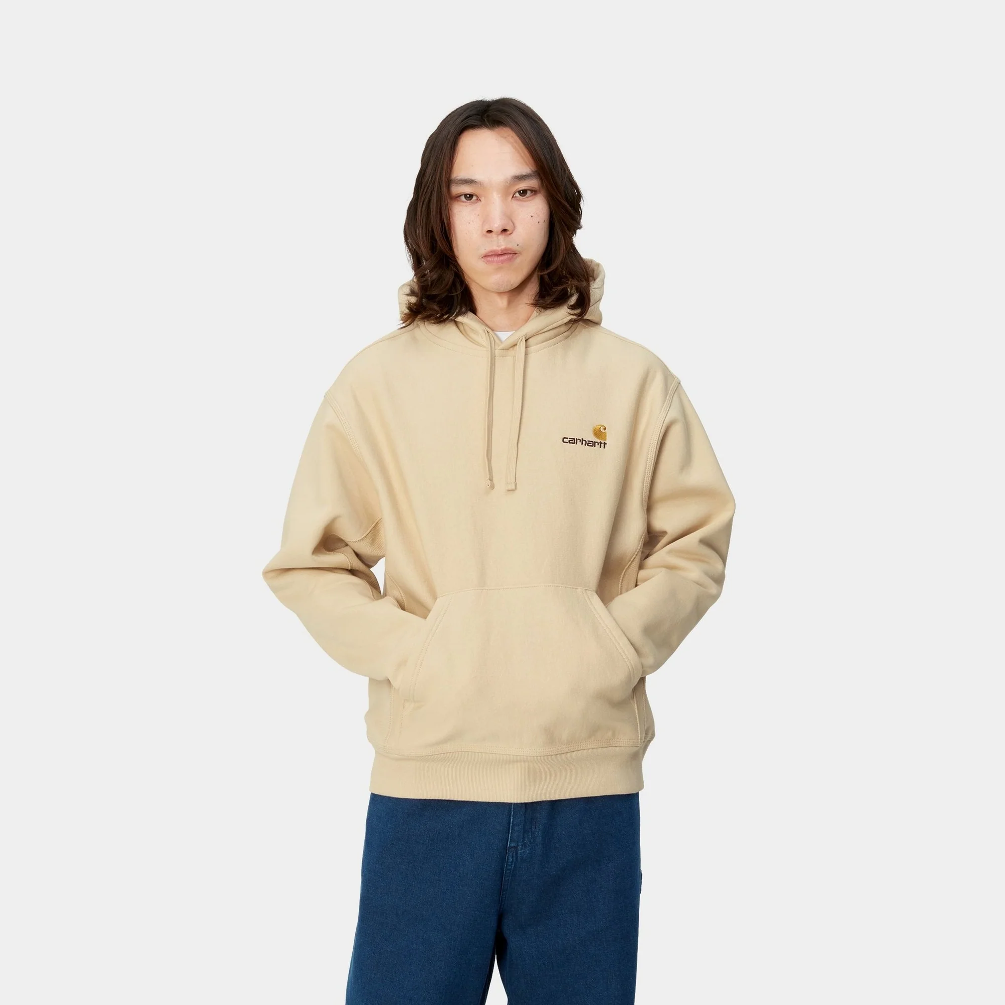 NMHooded American Script Sweatshirt | Rattan