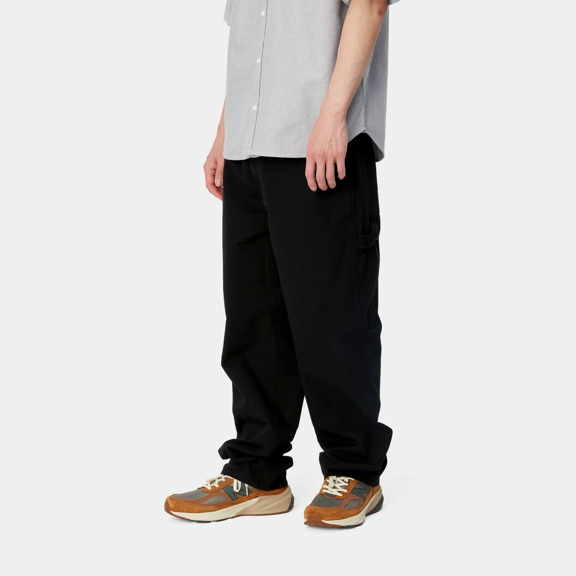 NMSingle Knee Pant - Drill | Black (garment dyed)