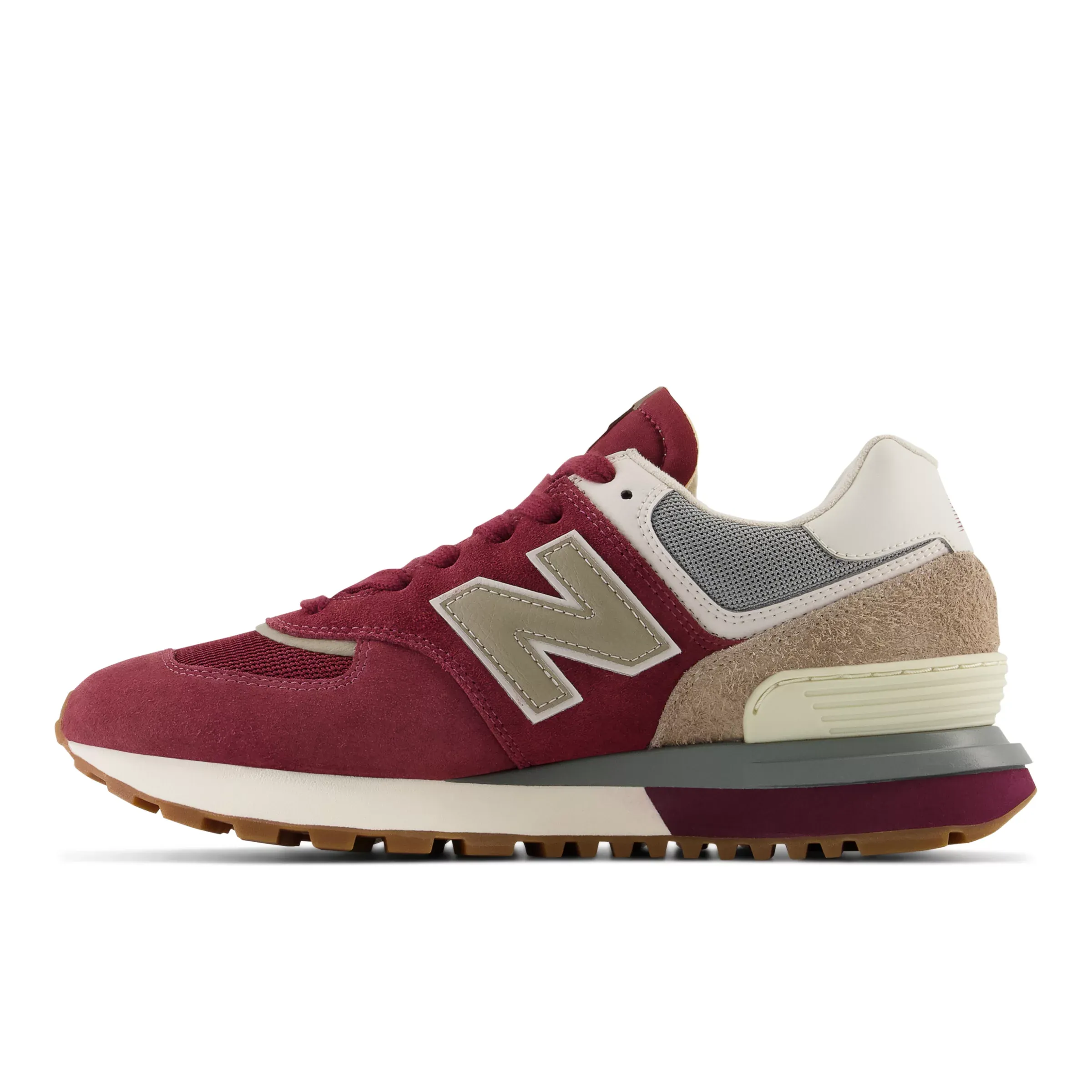 NMU574LG - Burgundy with Beige