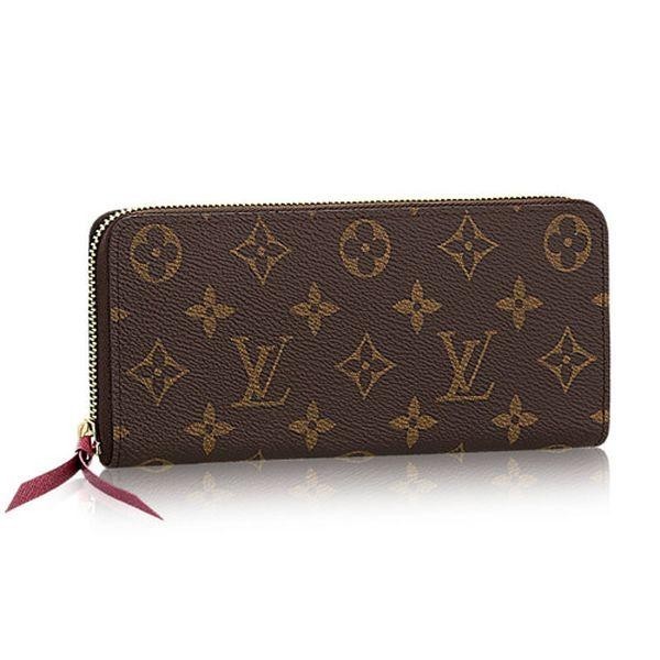 NMMonogram Canvas Clemence Wallet M60742 Fuchsia