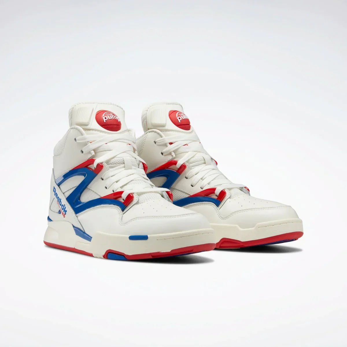 NMReebok Men's Pump Omni Zone II Shoes - Clack / Vector Blue / Vector Red