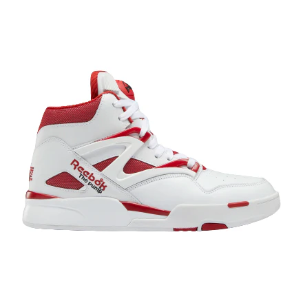 NMReebok Men's Pump Omni Zone II Shoes - Ftwr White / Flash Red / Core Black