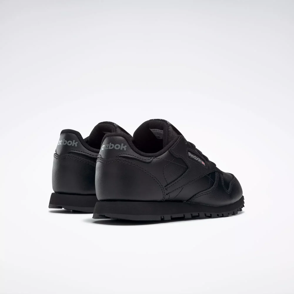 NMReebok Kid's Classic Leather PS Shoes - All Black