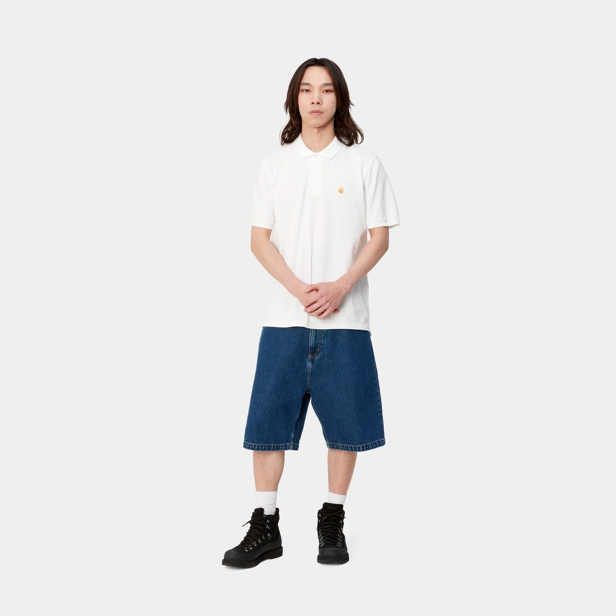 NMChase Pique Polo | White