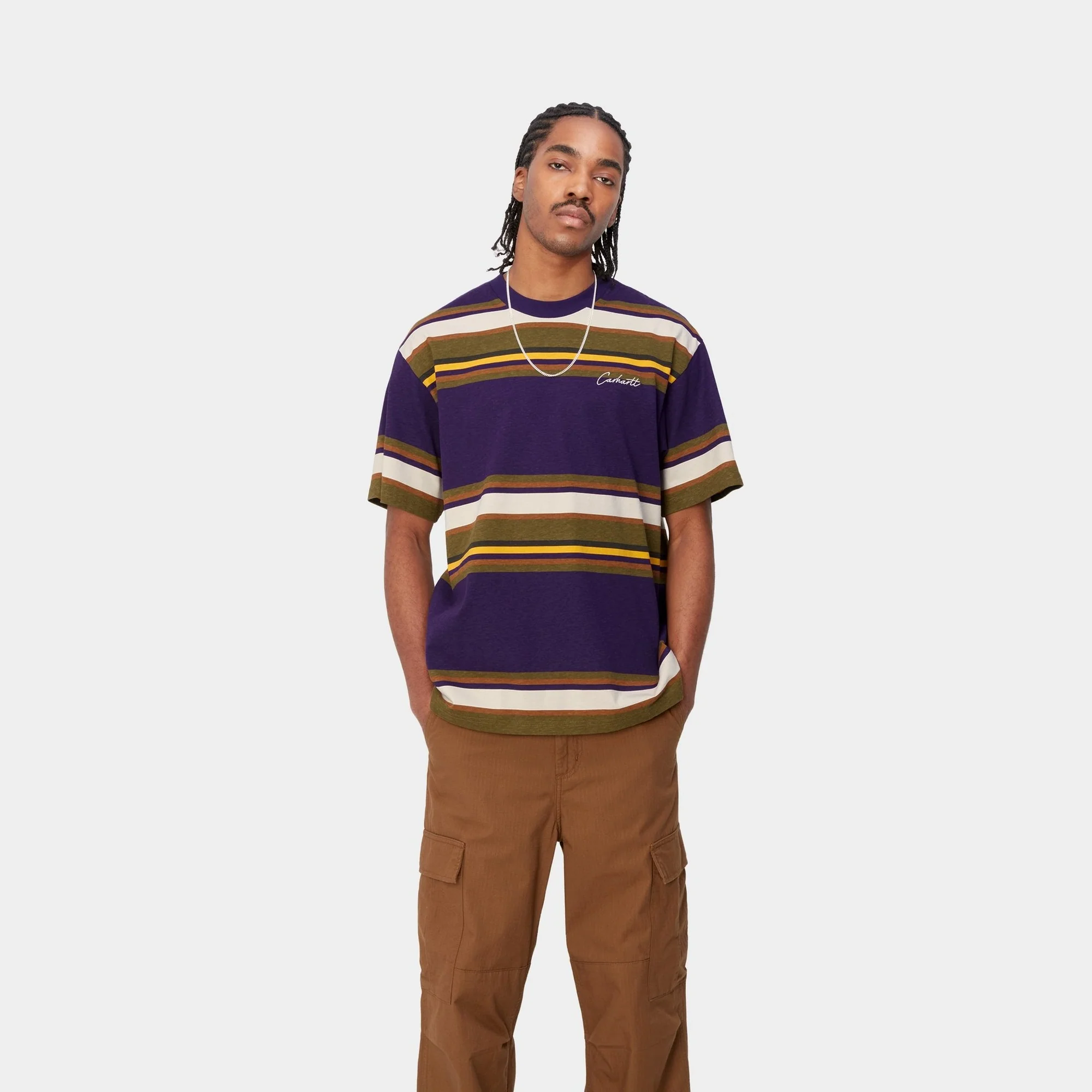 NMMorcom Stripe T-Shirt | Tyrian